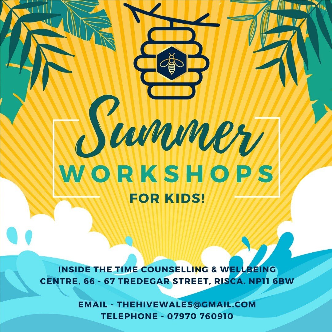 We've got some great workshops coming up over the summer to help keep the kids entertained. Full information about these and all of our other workshops on our website, www.thehivecrafts.com. Alternatively, you can drop me a line at thehivewales@gmail