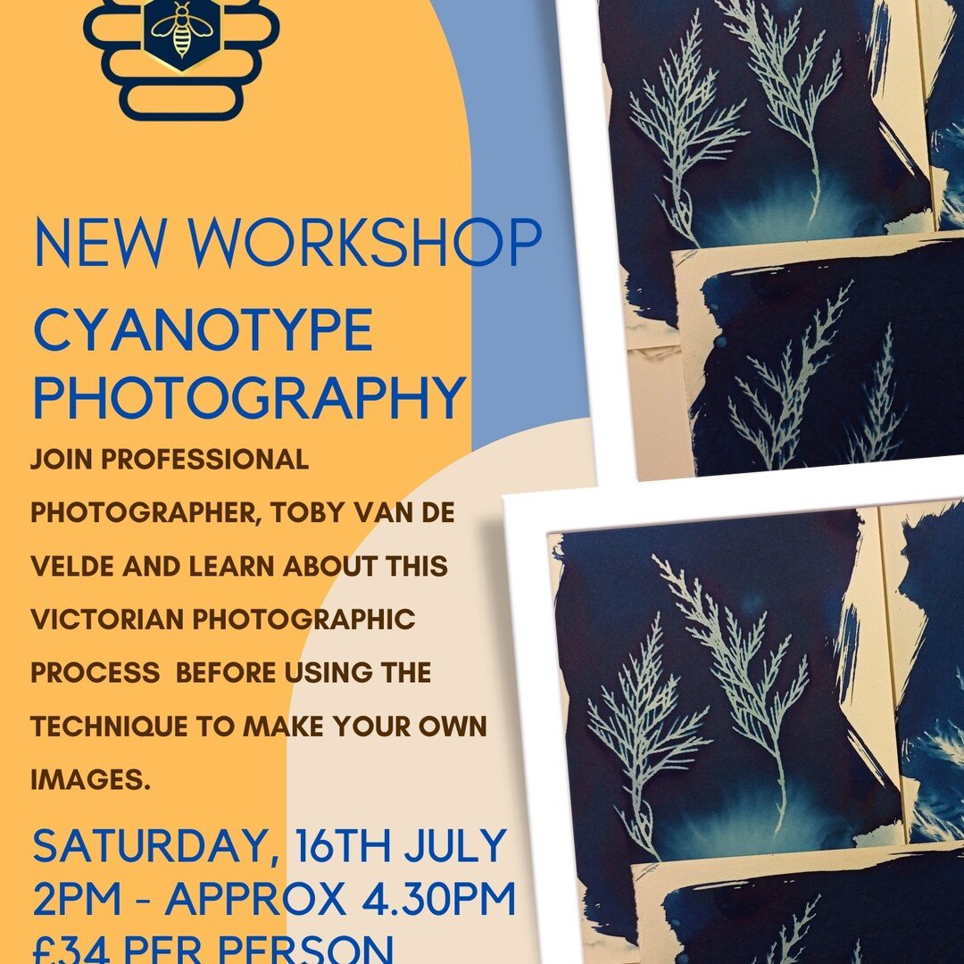 Cyanotype is a Victorian photographic process and you don't need a darkroom for it either. Join professional photographer, @tobyvphoto for this fun workshop on Saturday 16th July to learn more. &pound;34 per person. To book, DM me, email thehivewales