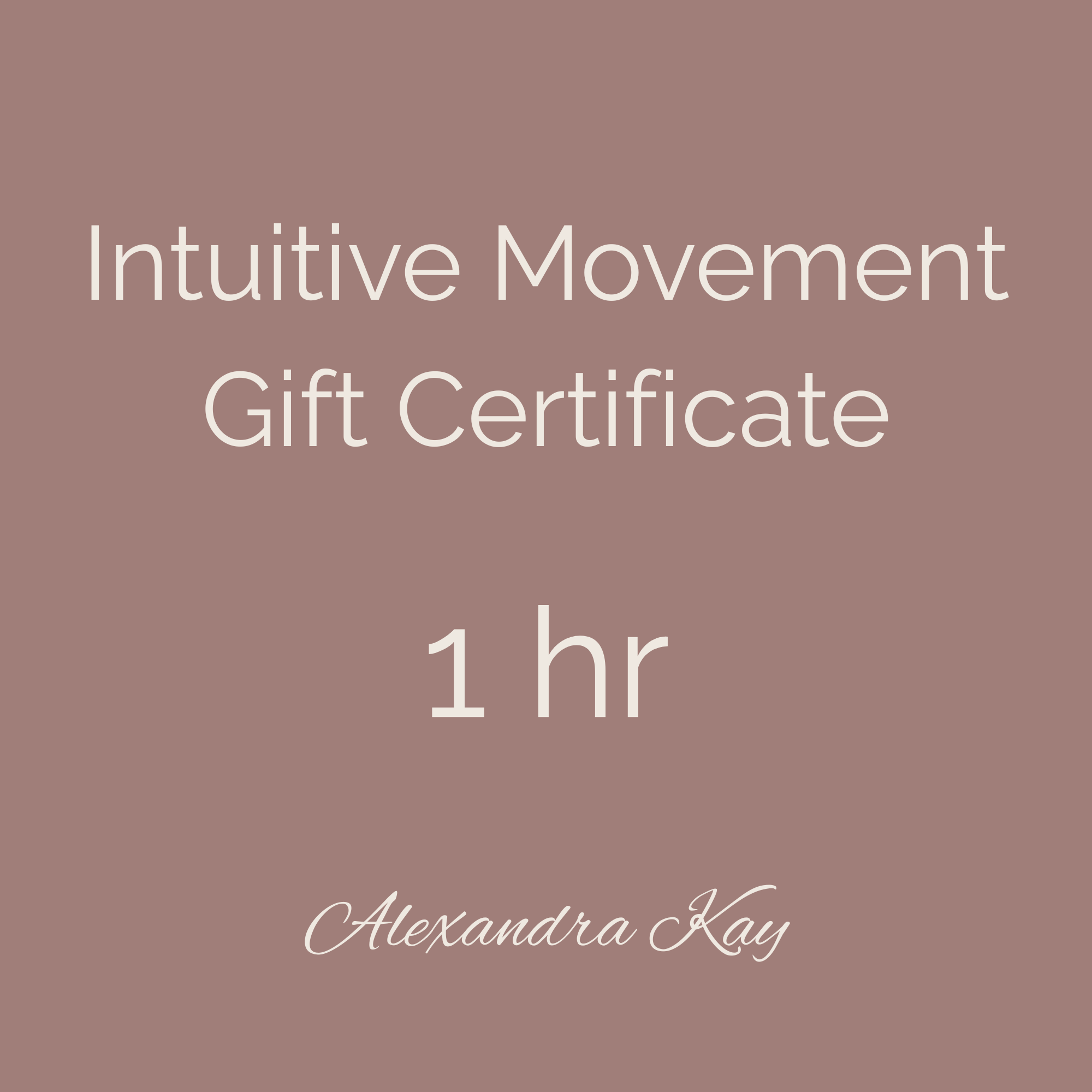 Movement Gift Card, 1 hr