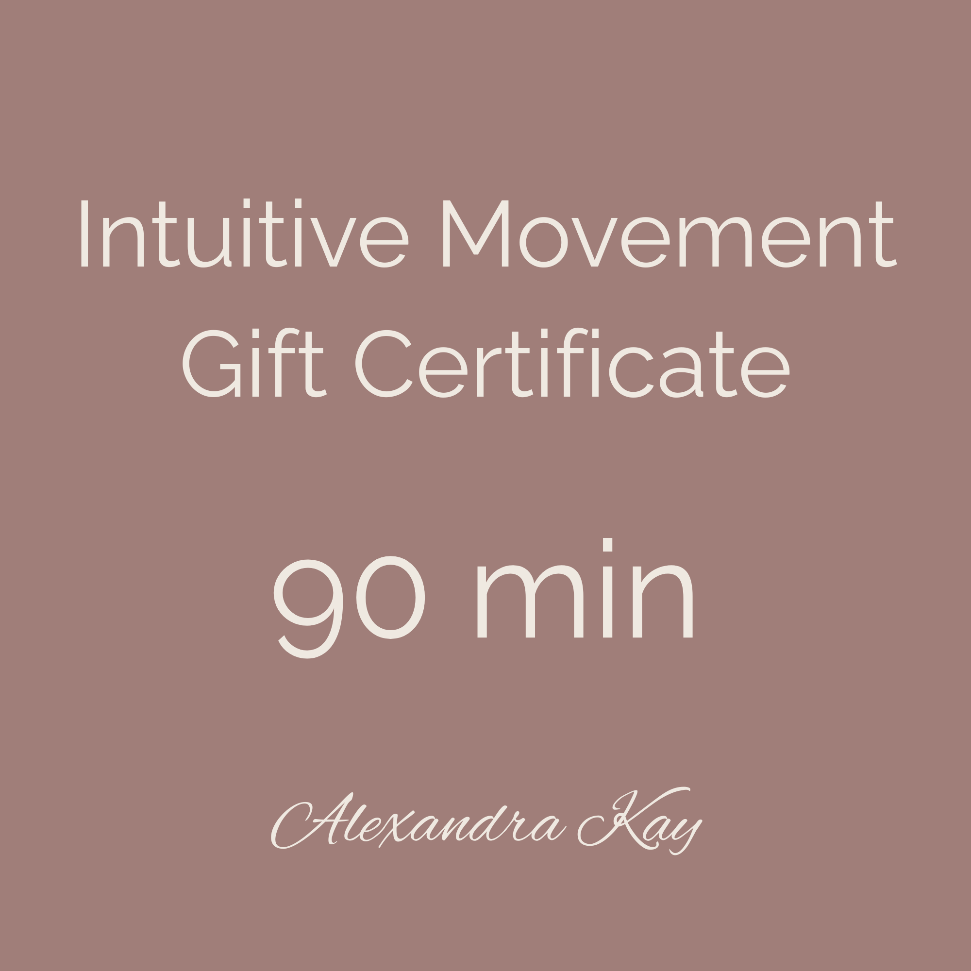 Movement Gift Card, 90 min