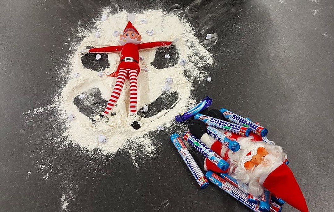 Bobby and Santa getting up to mischief making snow angels and eating mentos on a chill night with the young carers...

#elfontheshelf #xmas2021 #snowangel #youthclubs #youngcarersuk