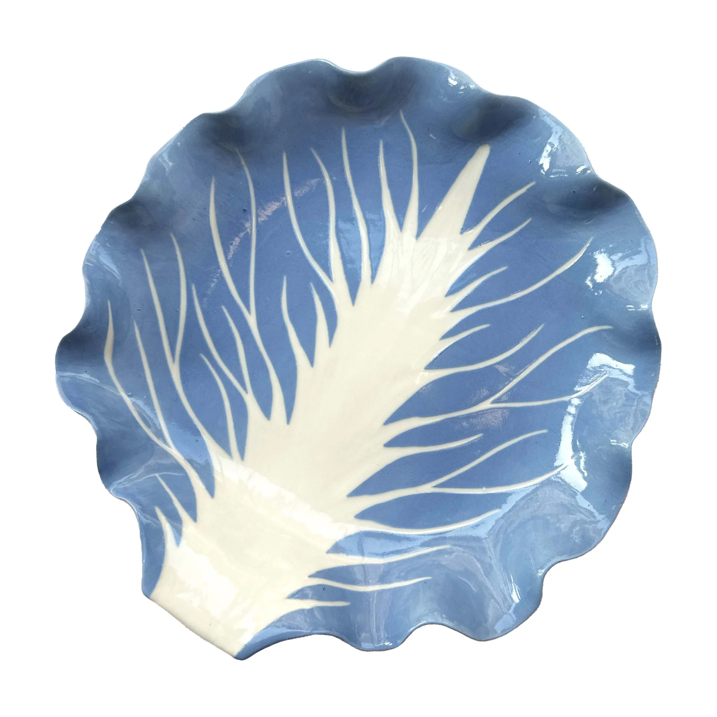 Giant Radicchio Bowl - Light Blue