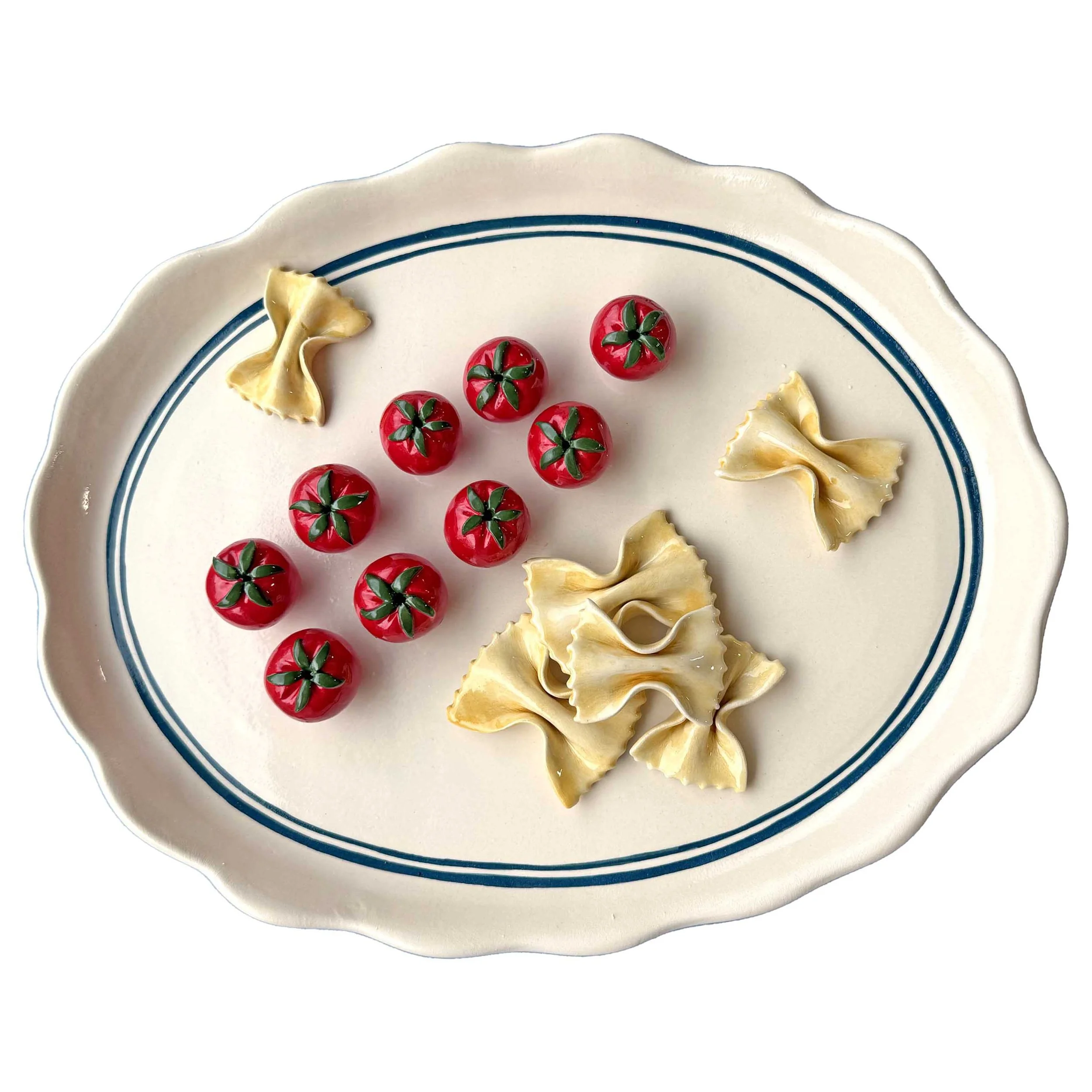 Cherry Tomato & Farfalle Decorative Platter