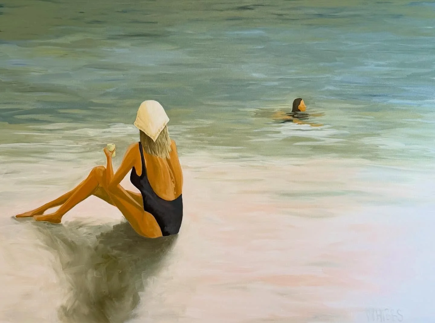 Endless Emerald | 40x30 | acrylic on canvas
This piece could be anywhere, but for me it&rsquo;s Pensacola beach.