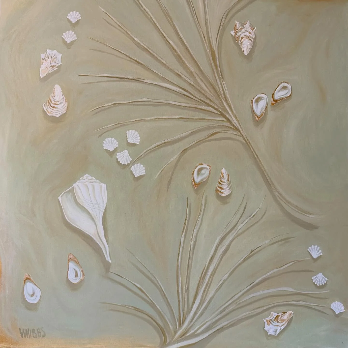 Slowly stepping back into regularly scheduled programming over here! It feels good to be home and back in the studio. I had *almost* forgotten how fun and whimsy this one is! I hope it brings a little bit of that to your day, too!

#palmart #seashell