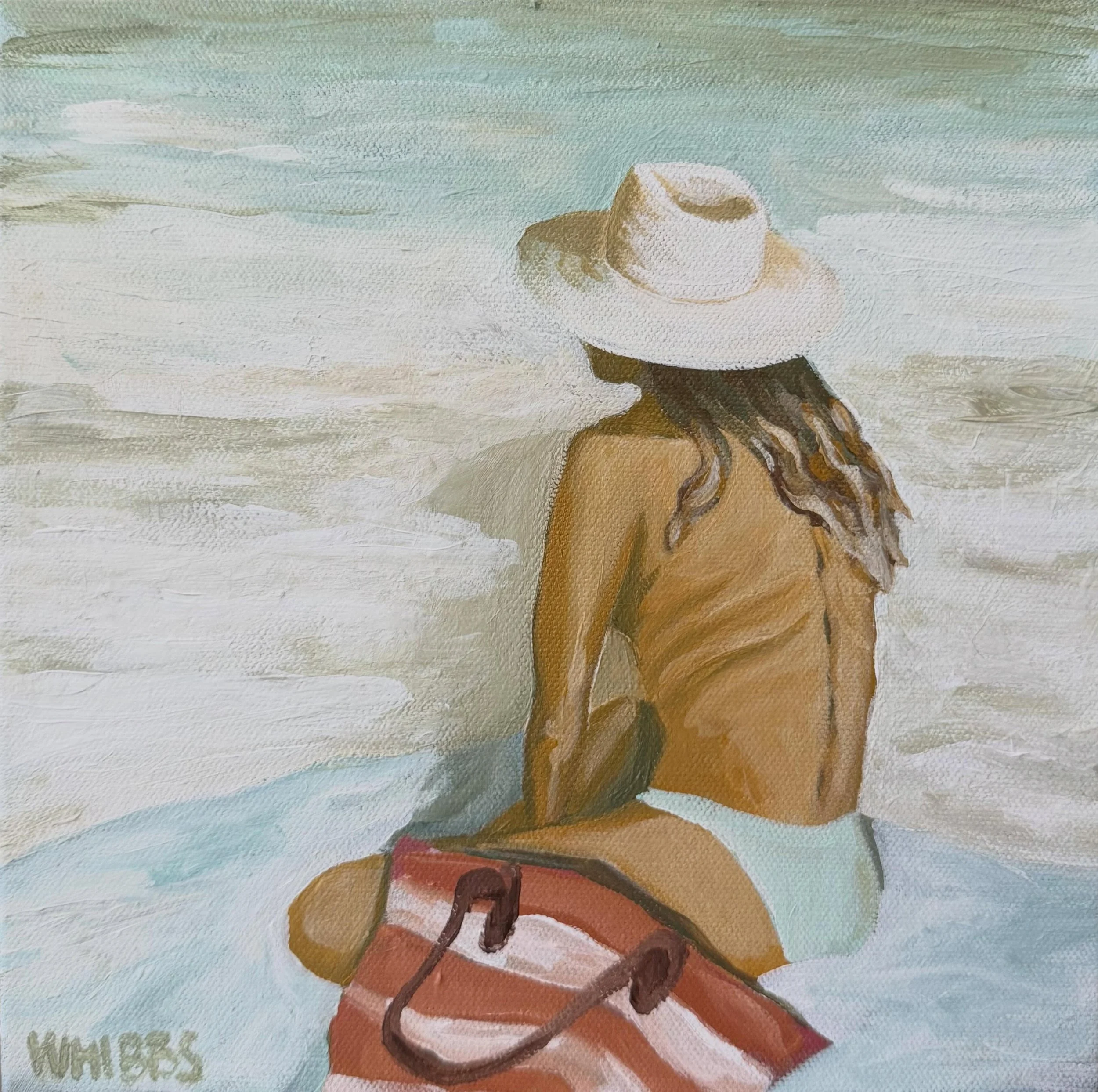 June has dropped at @palmbeachartistcollective!
Deep Breath In | 10x10 | acrylic on canvas