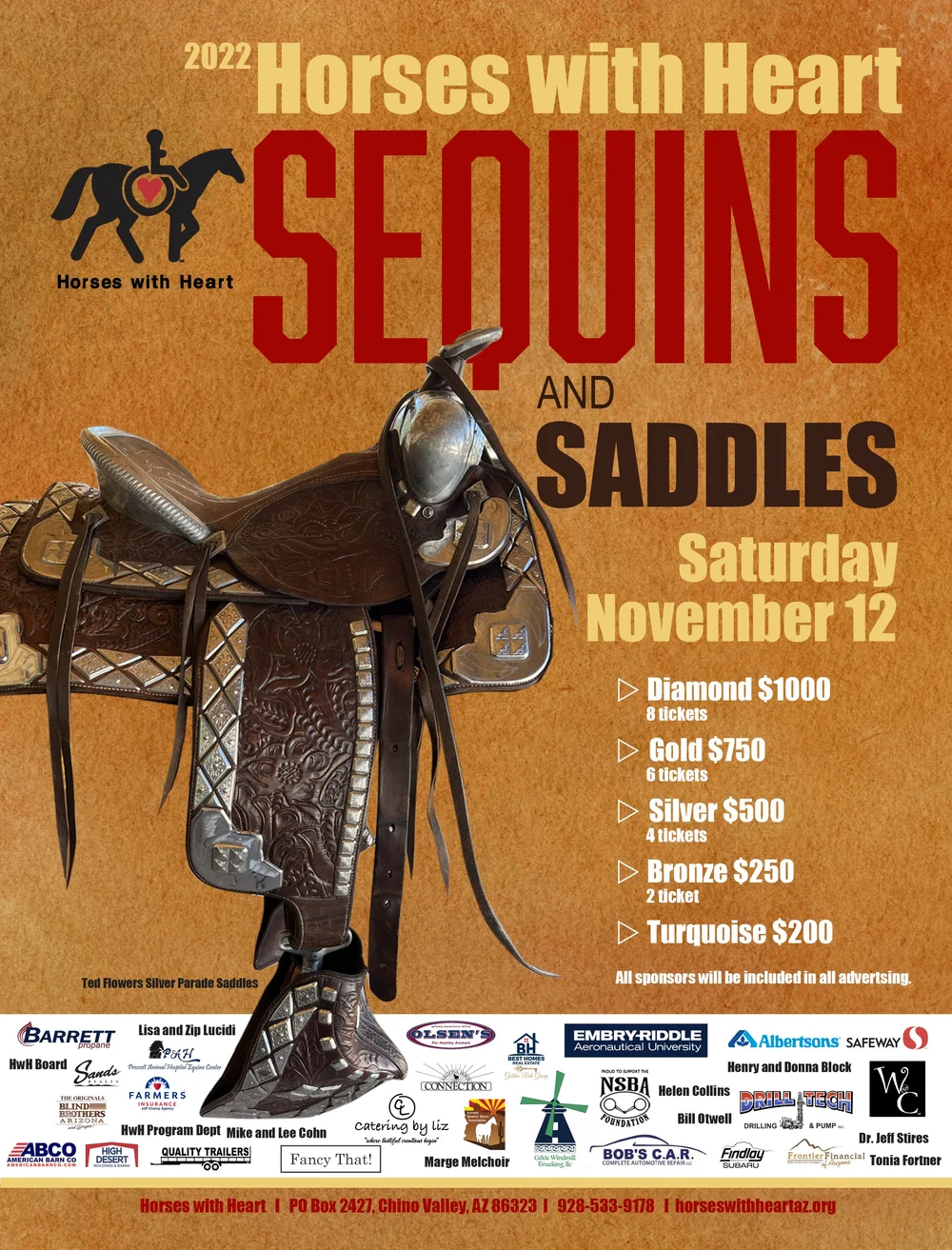 Horses With Heart— Sequins and Saddles 2022