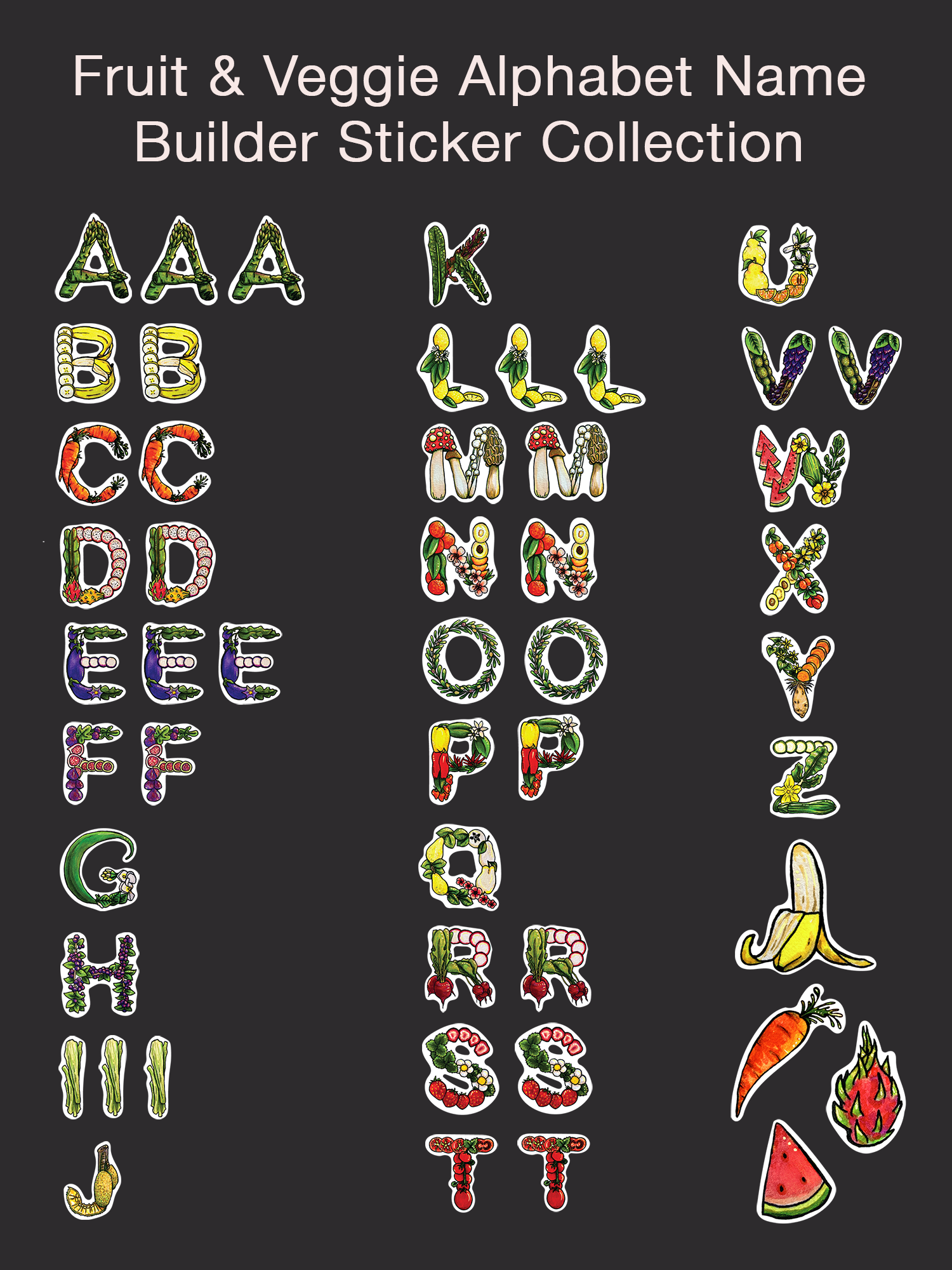 Fruit and Veggie Name Builder Sticker Pack-Bundle View.png