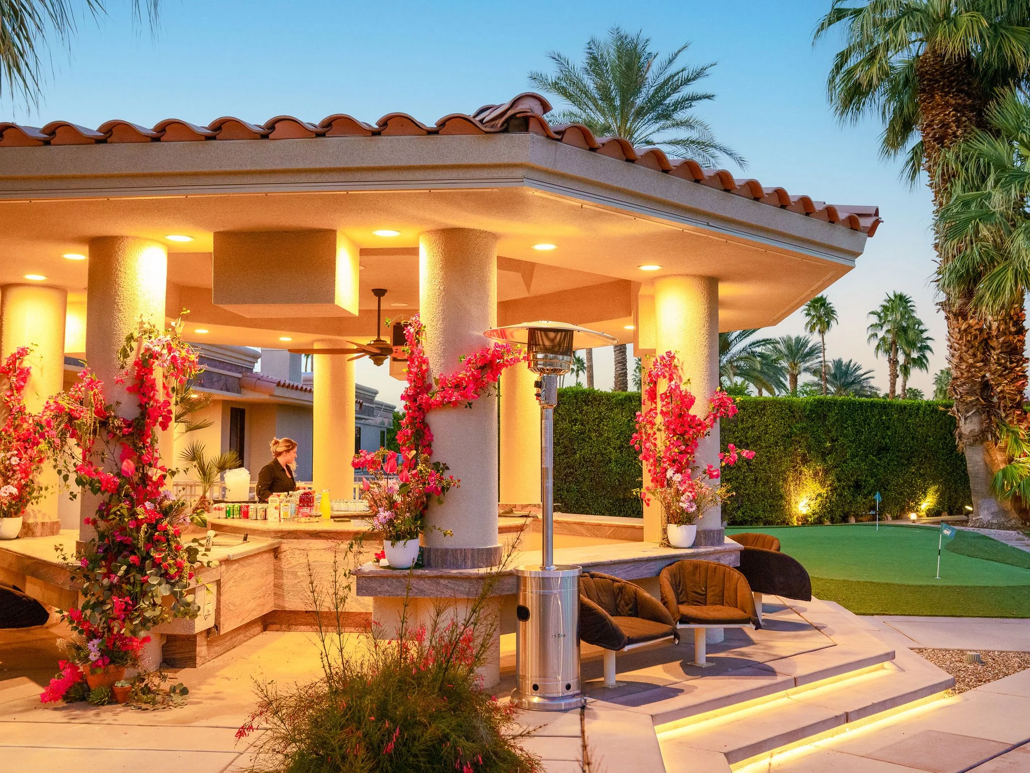 eTail Palm Springs exclusive desert villa soirée hosted by PebblePost and RTB House. photo by Mountain Productions