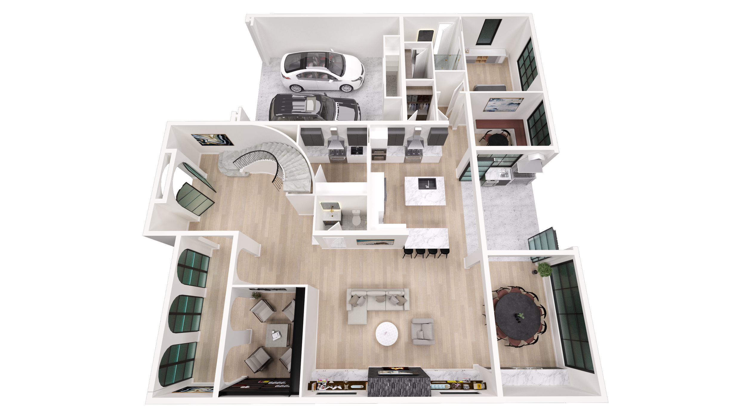 5_3D Floor Plan Level 1 Model S.png