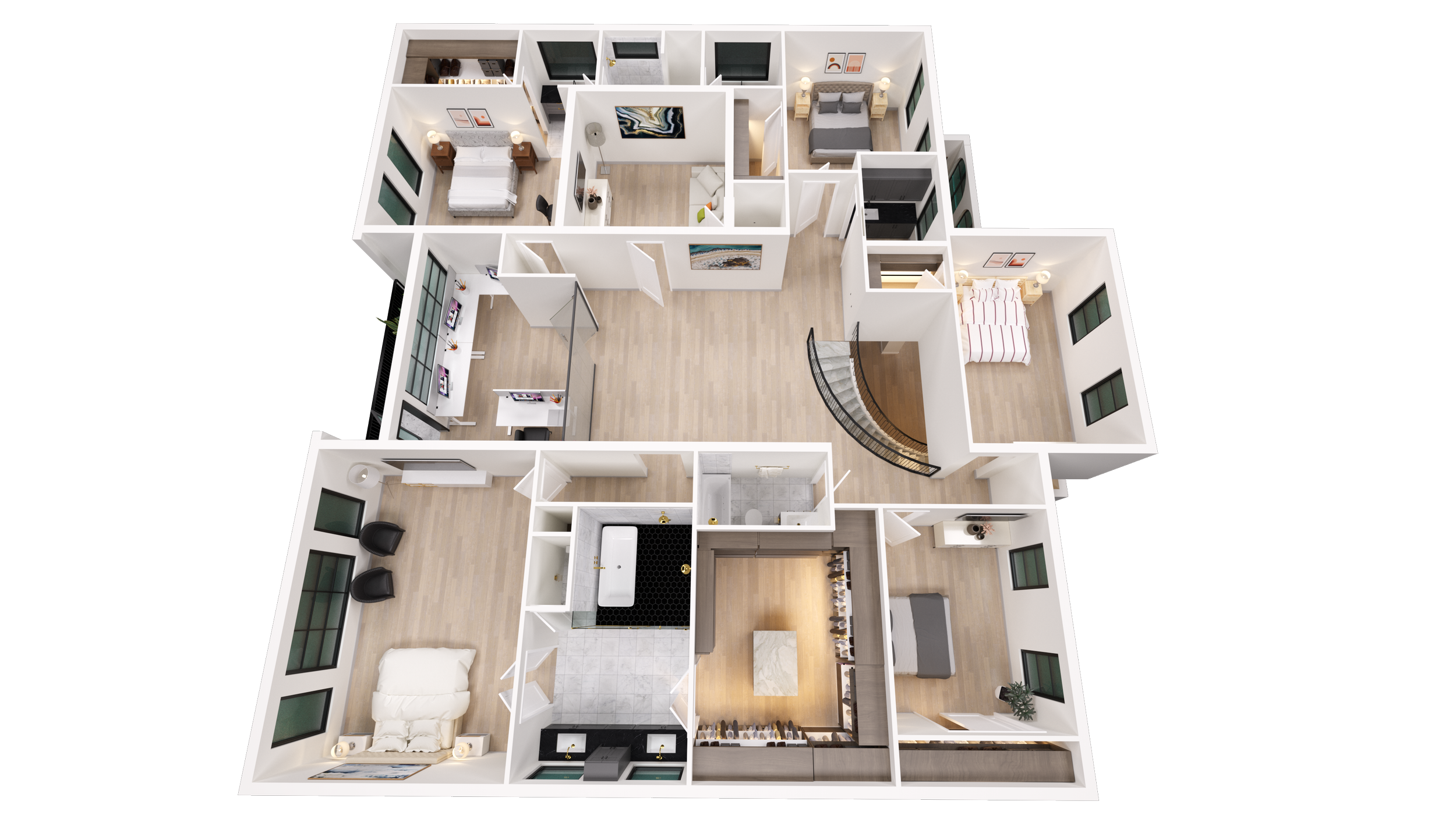 8_3D Floor Plan Level 2-o Model S.png