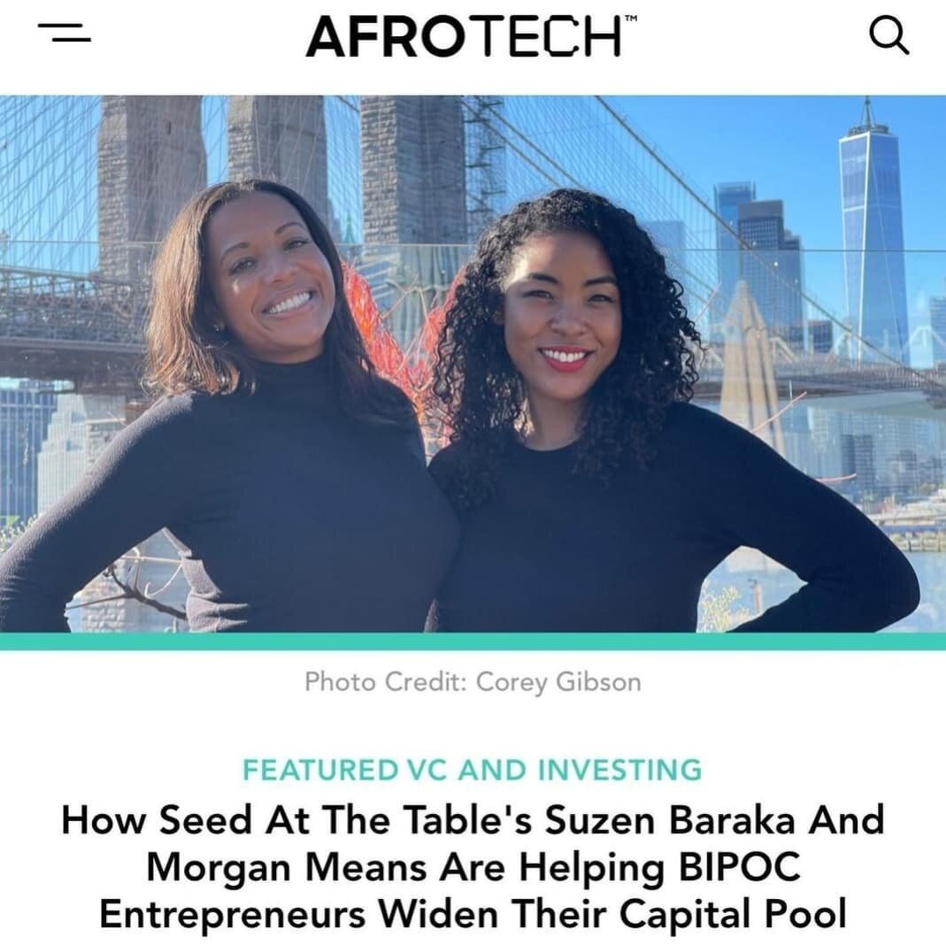 Check out our @seedatthetable interview on @afro.tech and then SIGN UP for a webinar hosted by @leavemeansalone tomorrow, Wednesday Nov 10th. Link in my stories. 🙏🏾🙏🏾🙏🏾 

#financialliteracy #investment #supportblackbusiness #supportblackwomen #