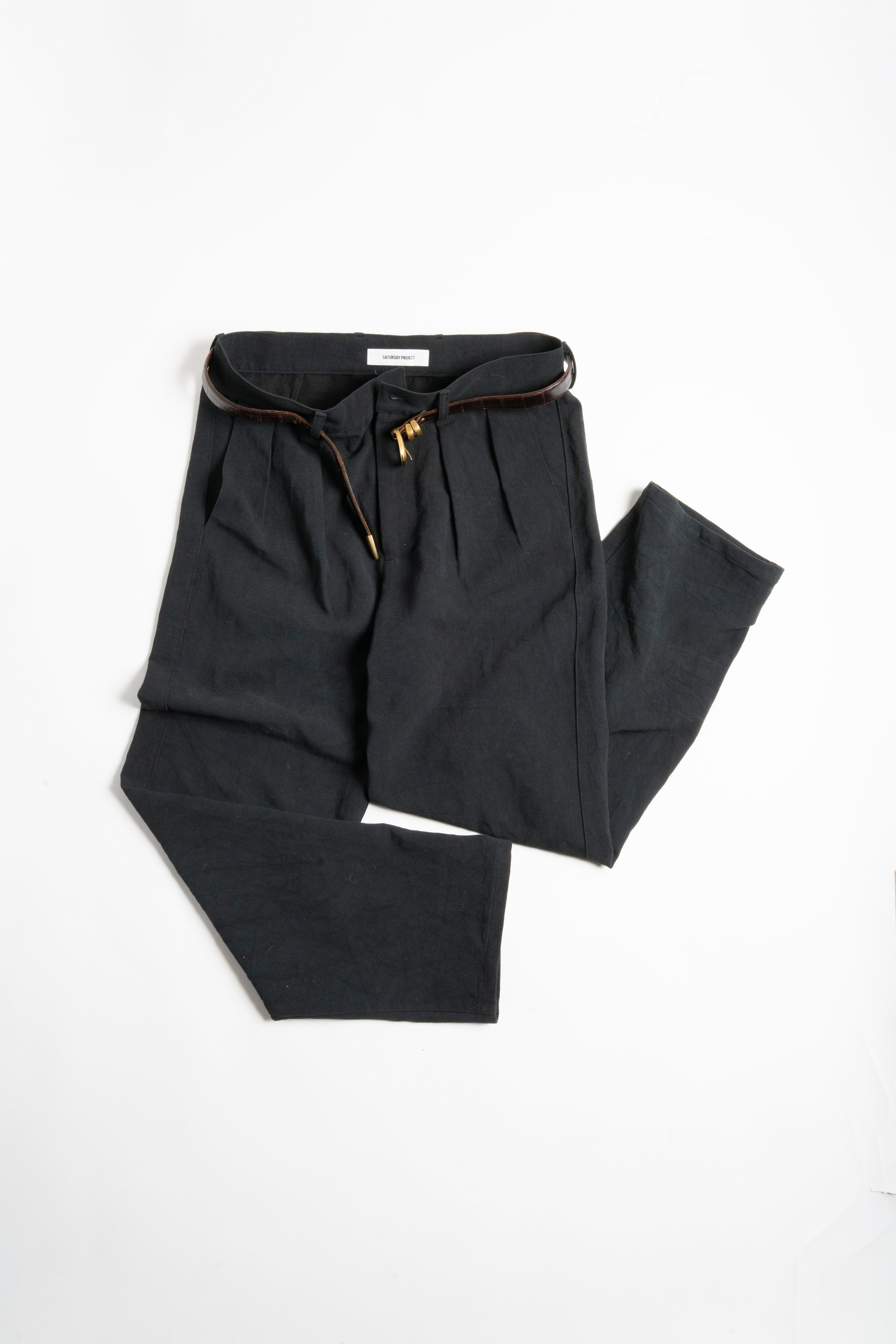 Pleated Pants Black - Flat Lay-1.jpg