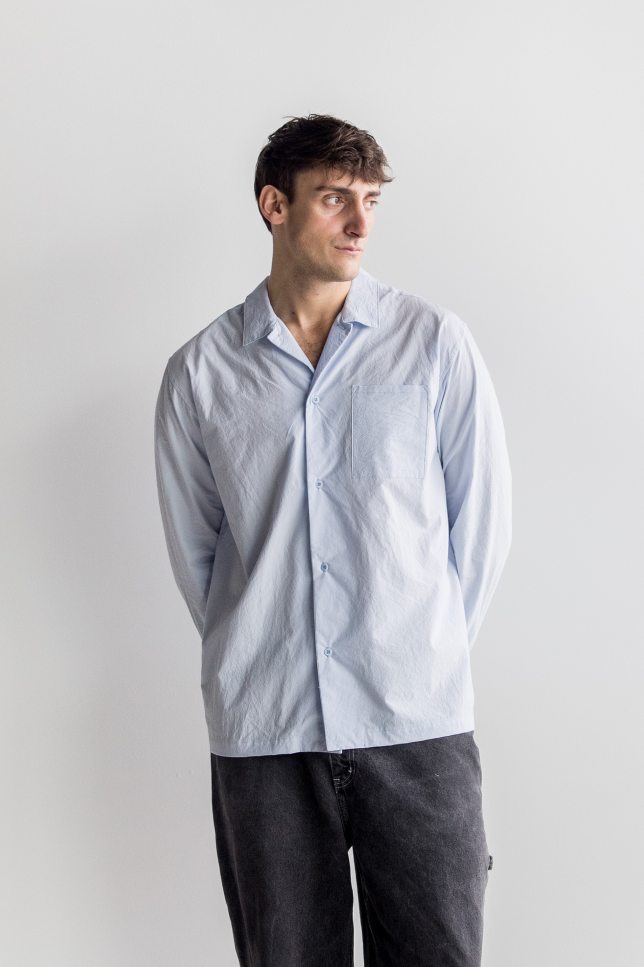 TYPEWRITER SHIRT - SKY BLUE