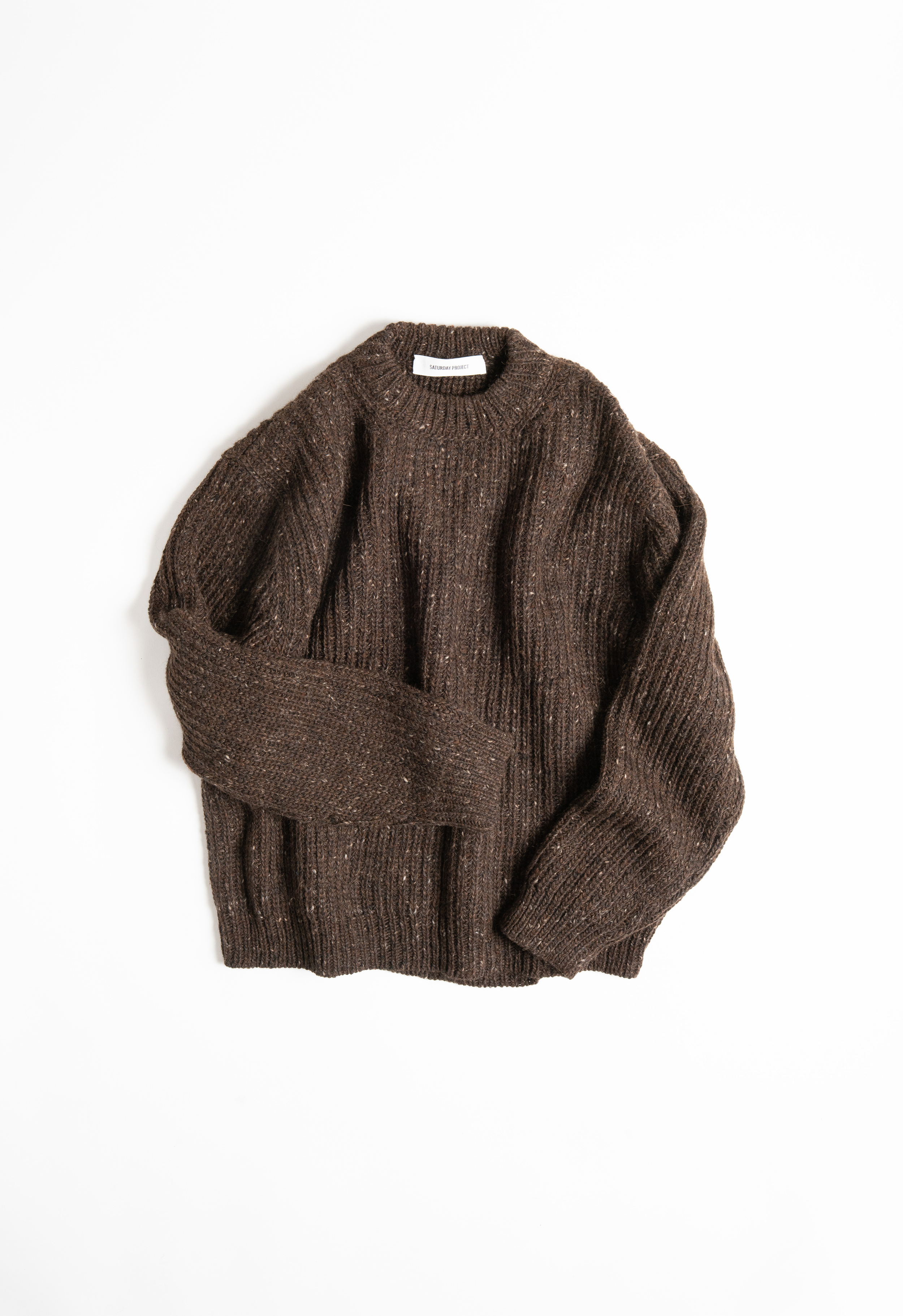 ALPACA / MERINO FISHERMAN KNIT _ UMBUR