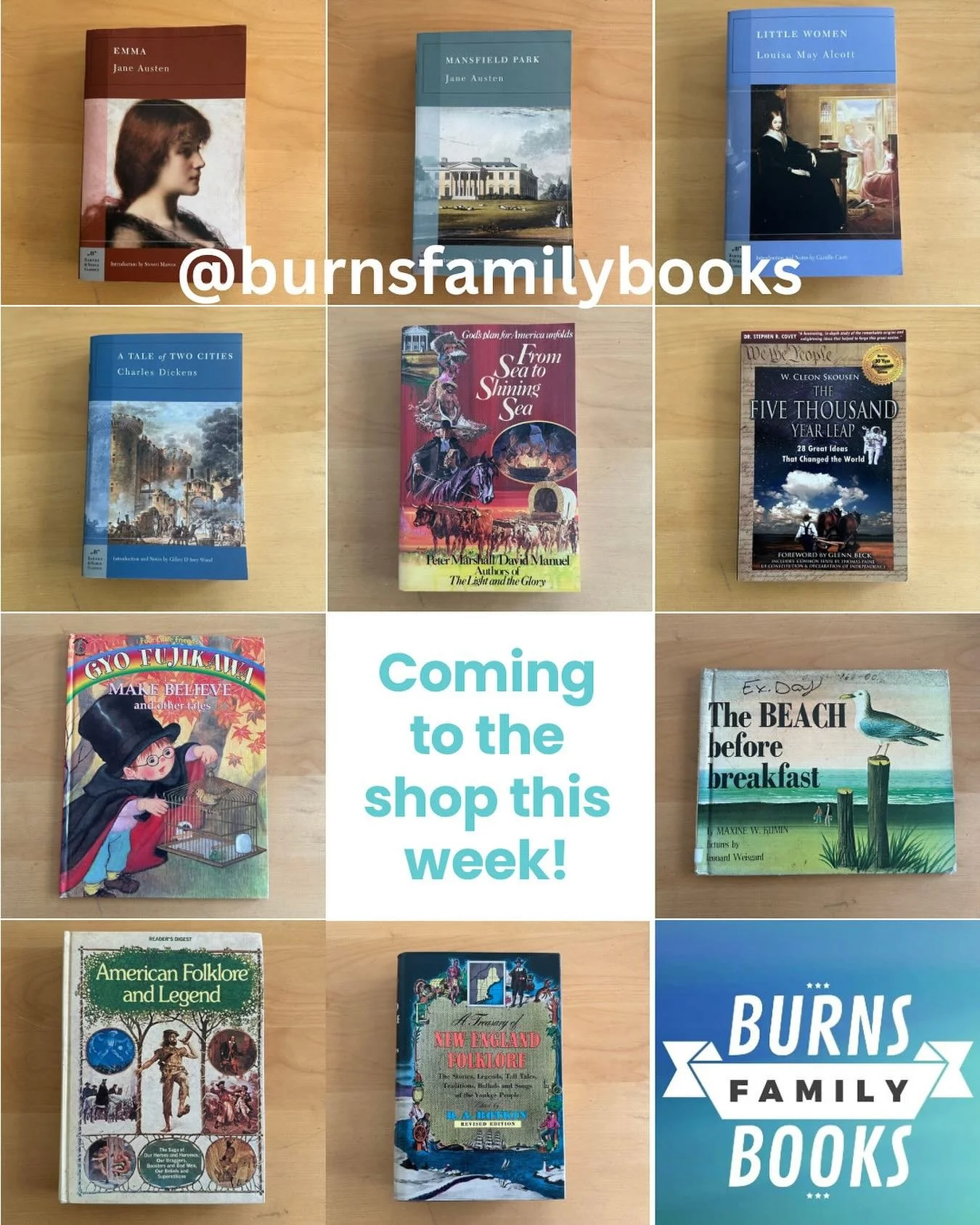 **Shop Share!**

Lots of beautiful books coming this week to @burnsfamilybooks !