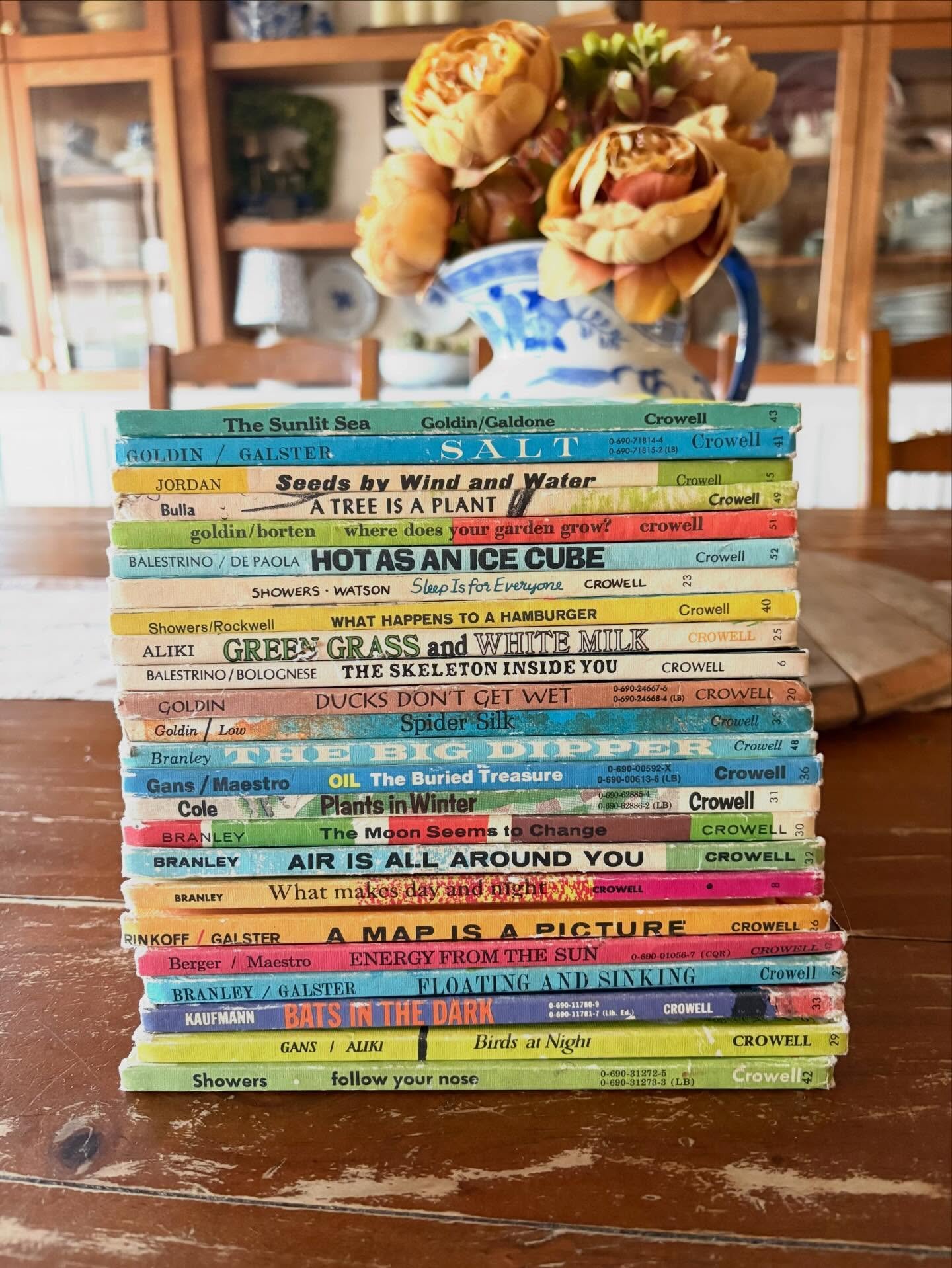 I&rsquo;m so excited that February&rsquo;s Book Drop over at the Cottage has a collection of this wonderful vintage children&rsquo;s science series!

The &ldquo;Let&rsquo;s-Read-And-Find-Out&rdquo; Science books are excellent library builders!

These