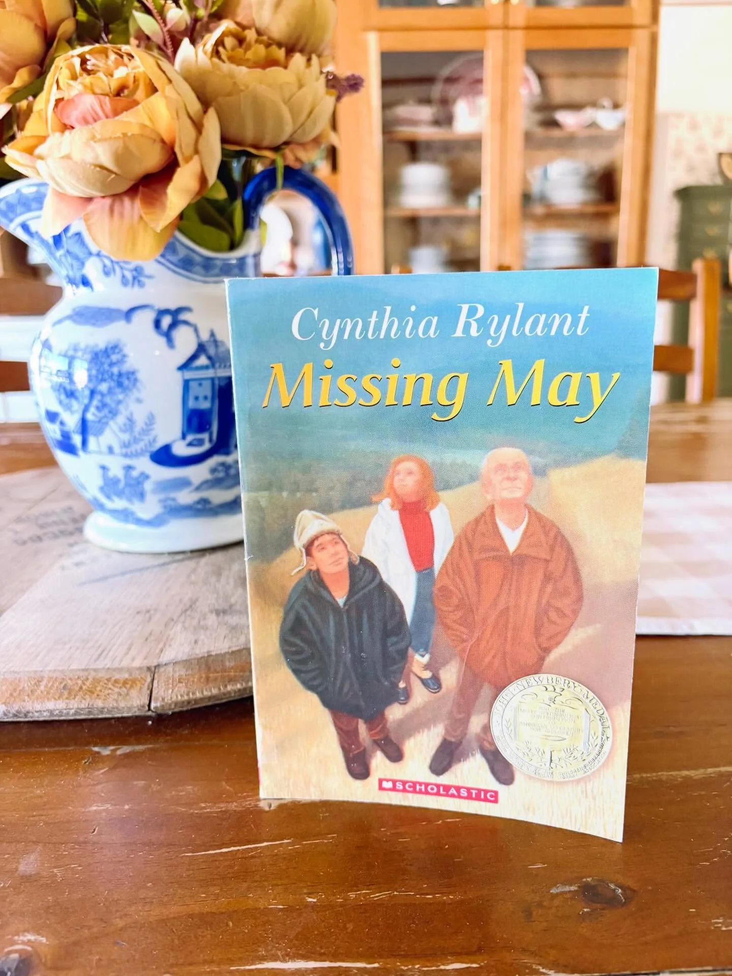 &ldquo;Missing May&rdquo; by Cynthia Rylant, 2003

&ldquo;Ever since May, Summer&rsquo;s aunt and good-as-a-mother for the past six years, died in the garden among her pole beans and carrots, life for Summer and her Uncle Ob has been as bleak as wint
