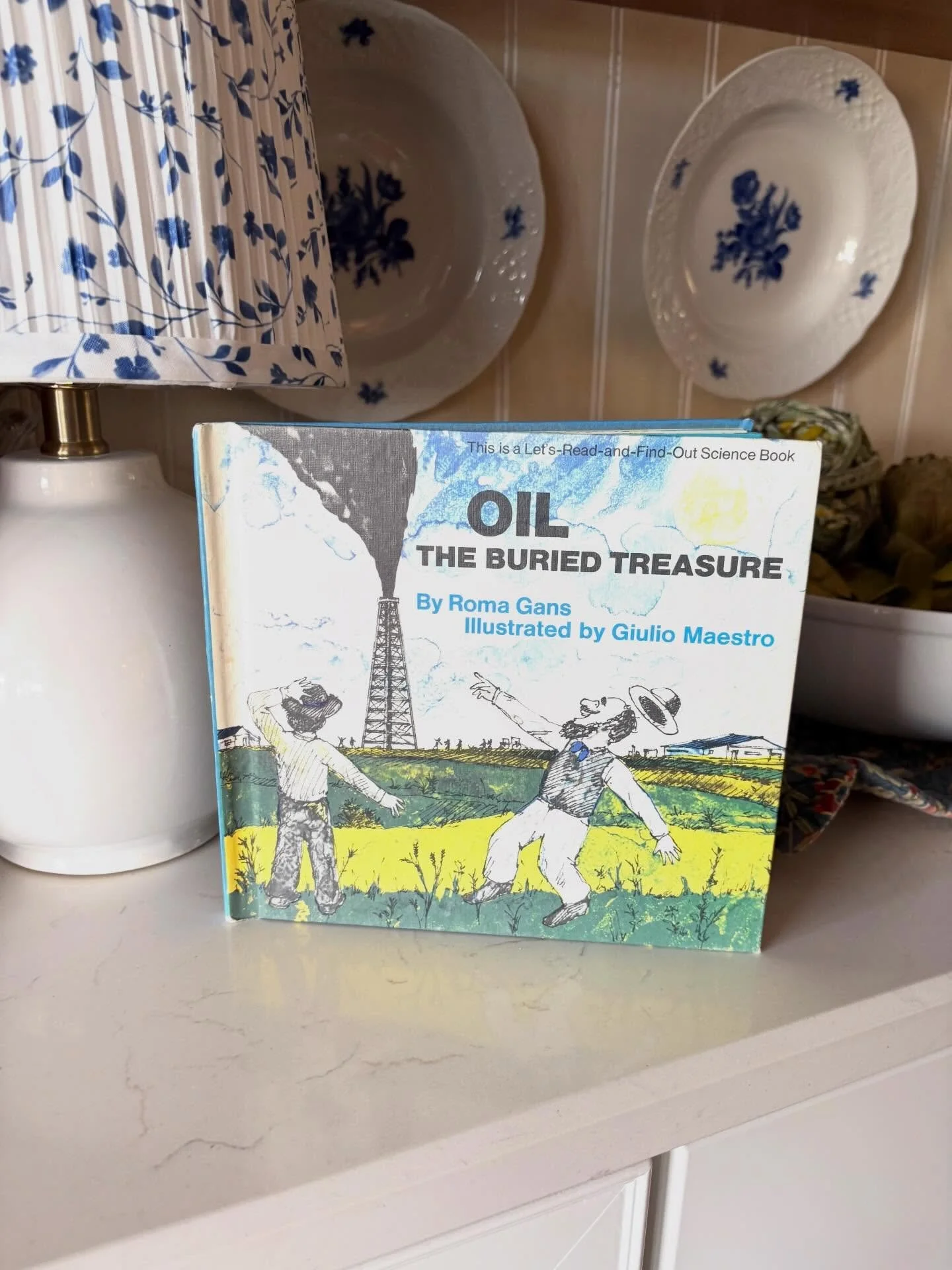 Let&rsquo;s-Read-And-Find-Out &ldquo;Oil: The Buried Treasure&rdquo; by Roma Gans, 1975

Part of the excellent vintage children&rsquo;s science series.

This book &ldquo;briefly discusses how oil is formed, how it is recovered from the ground, and it