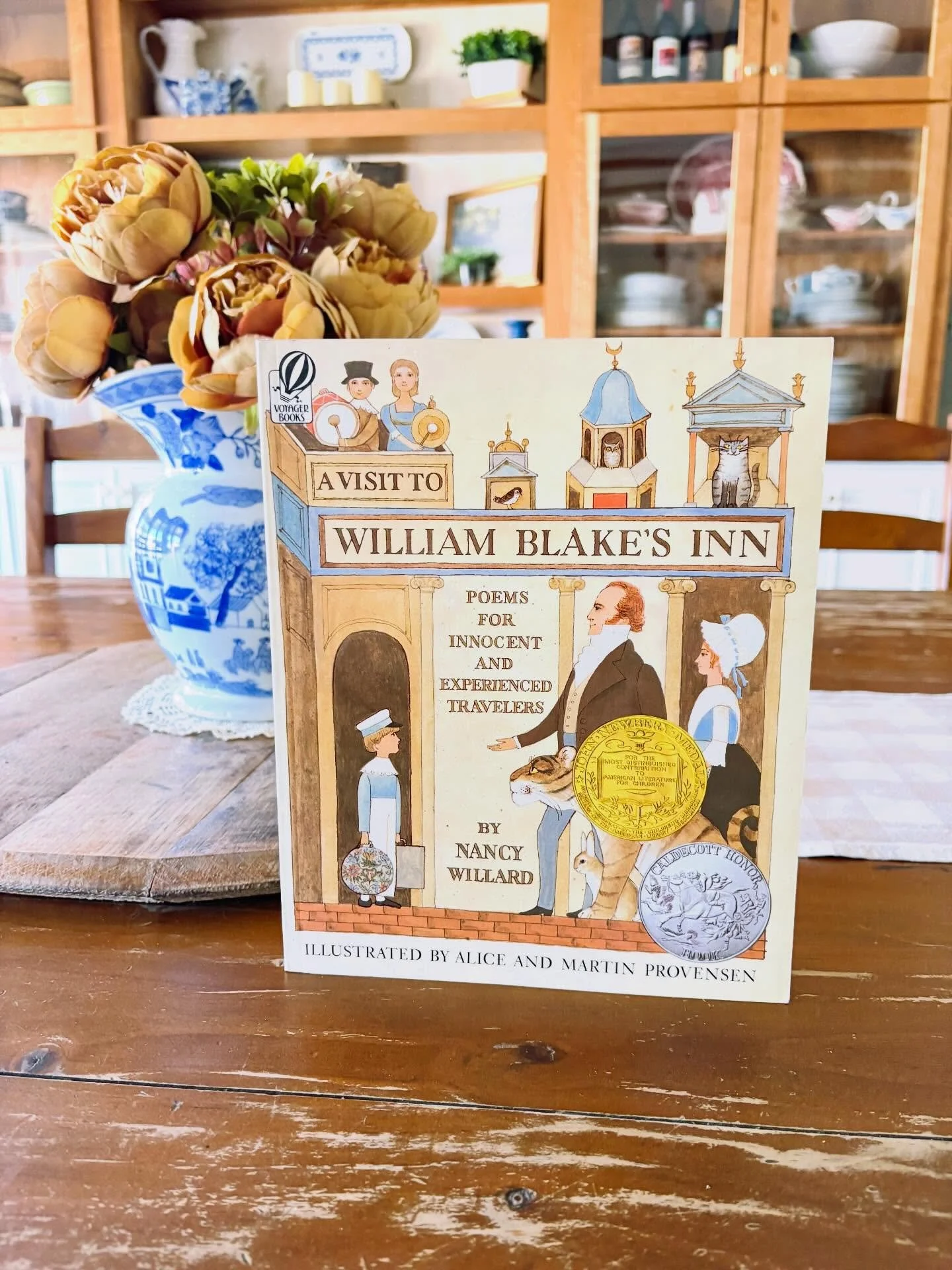 &ldquo;A Visit to William Blake&rsquo;s Inn: Poems for Innocent and Experienced Travelers&rdquo; by Nancy Willard, 1981

&ldquo;Inspired by William Blake&rsquo;s Songs of Innocence and Songs of Experience, this delightful collection of poetry for chi