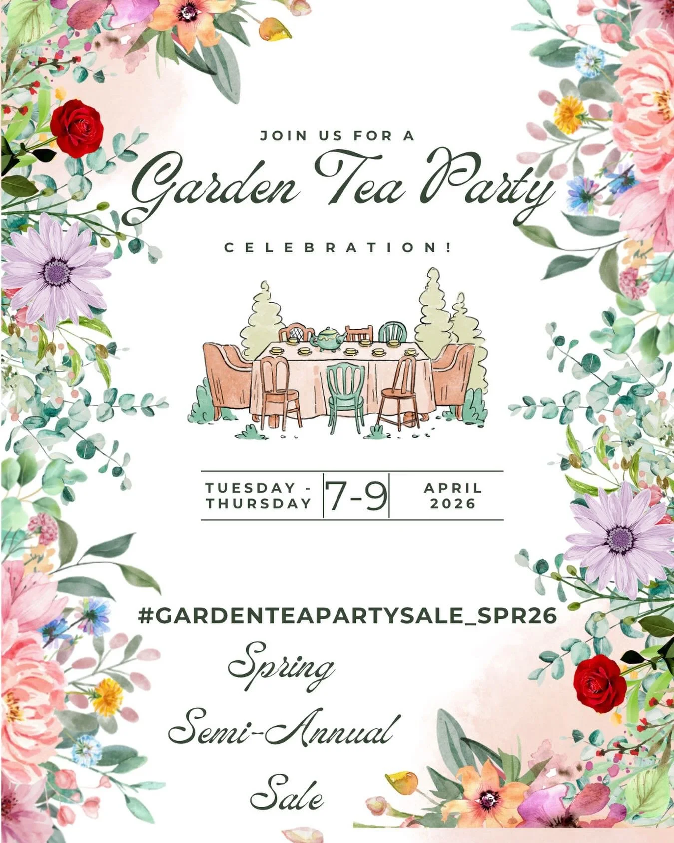 Spring is here! The #gardenteaparty_spr26 sale is here to ring it in!

April 7-9 will be especially beautiful on with all of these incredible sellers:

@wonder_stone_books
@overflowbookshelf
@heirloompages
@cozycottagebookshop
@secondhandstacks
@catt