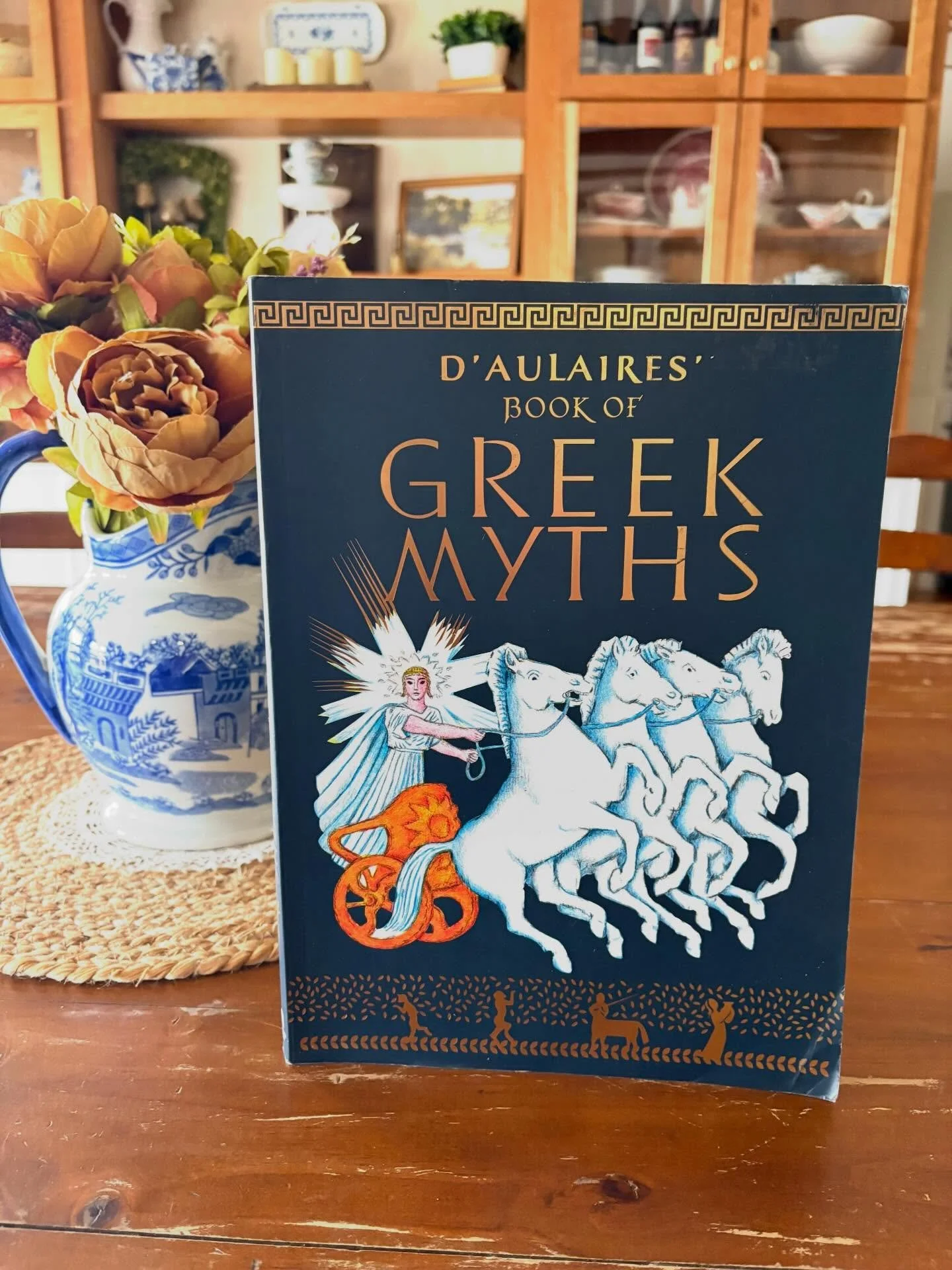 &ldquo;D&rsquo;Aulaires&rsquo; Book of Greek Myths&rdquo; by Ingri and Edgar Paris D&rsquo;Aulaire, 2017

&ldquo;Here are the gods, goddesses, and legendary figures of ancient Greece&mdash;mighty Zeus, with his fistful of thunderbolts; gray-eyed Athe