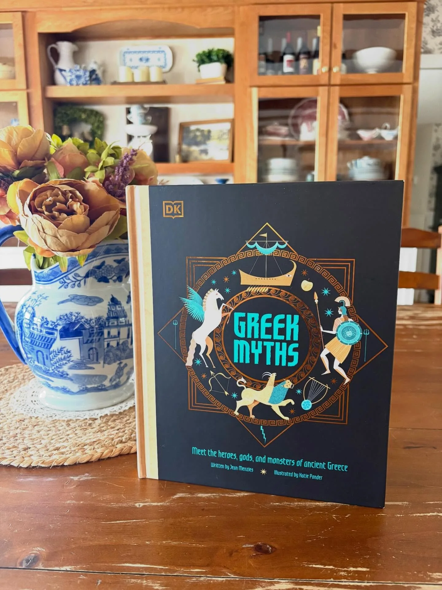 DK &ldquo;Greek Myths: Meet the Heroes, Gods, and Monsters of Ancient Greece&rdquo; by Jean Menzies, 2020

&ldquo;A beautifully-illustrated book filled with over 30 Ancient Greek Myths for children aged 7-9.

Journey into a world of gods and goddesse