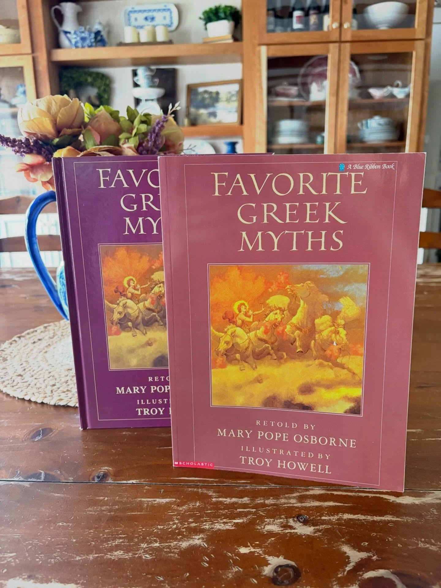 &ldquo;Favorite Greek Myths&rdquo; retold by Mary Pope Osborne, 1989

&ldquo;Welcome to a strange and beautiful world, where the moon, the Sun, and the wind are all gods; where a human form can easily change into a plant or an animal; where nature&rs