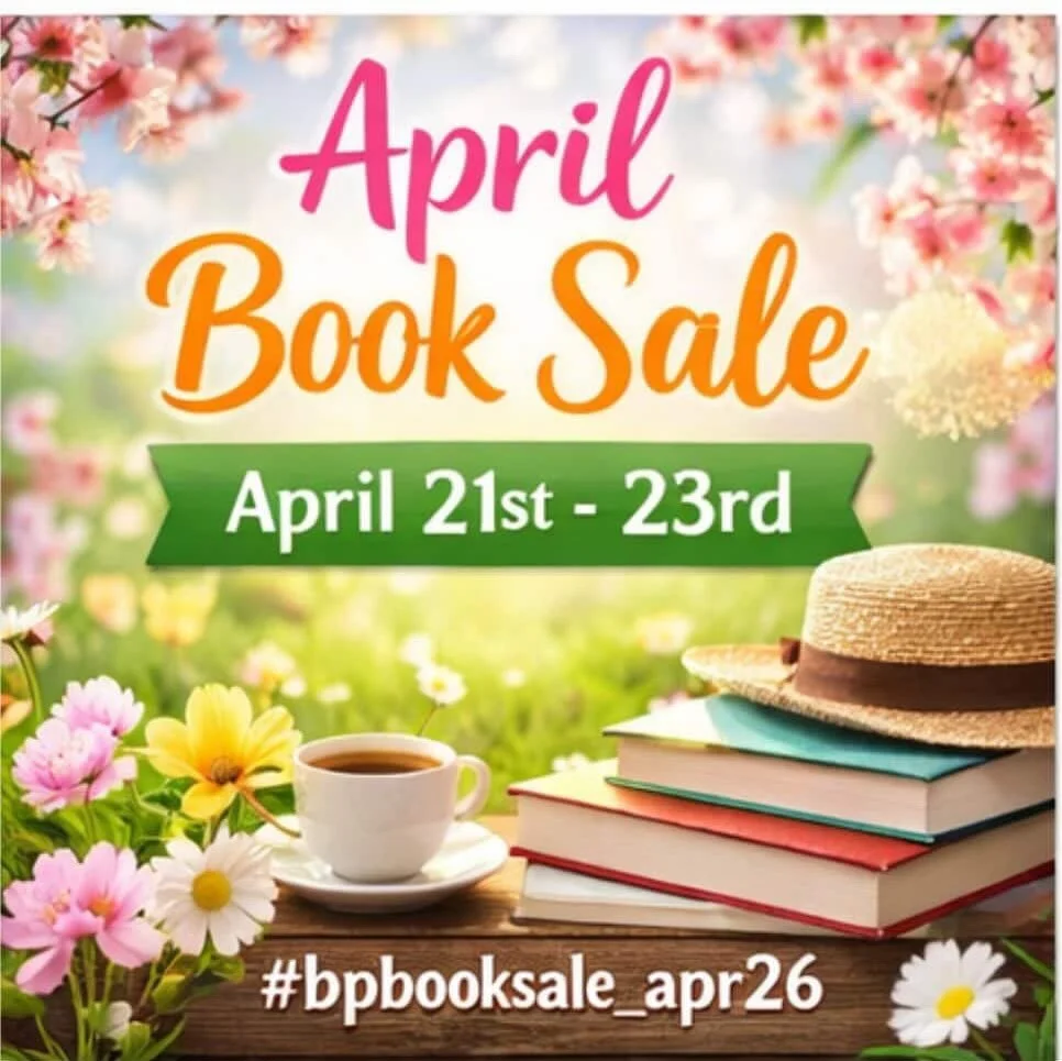 Next week will be chock-full of book gloriousness! (I&rsquo;m not even sure that that is a word, but it should be.)

We all love taking part of the #bpbooksale_apr26 and it will be here April 21-23!

Participating shops:

@milk_and_honey_books 
@over
