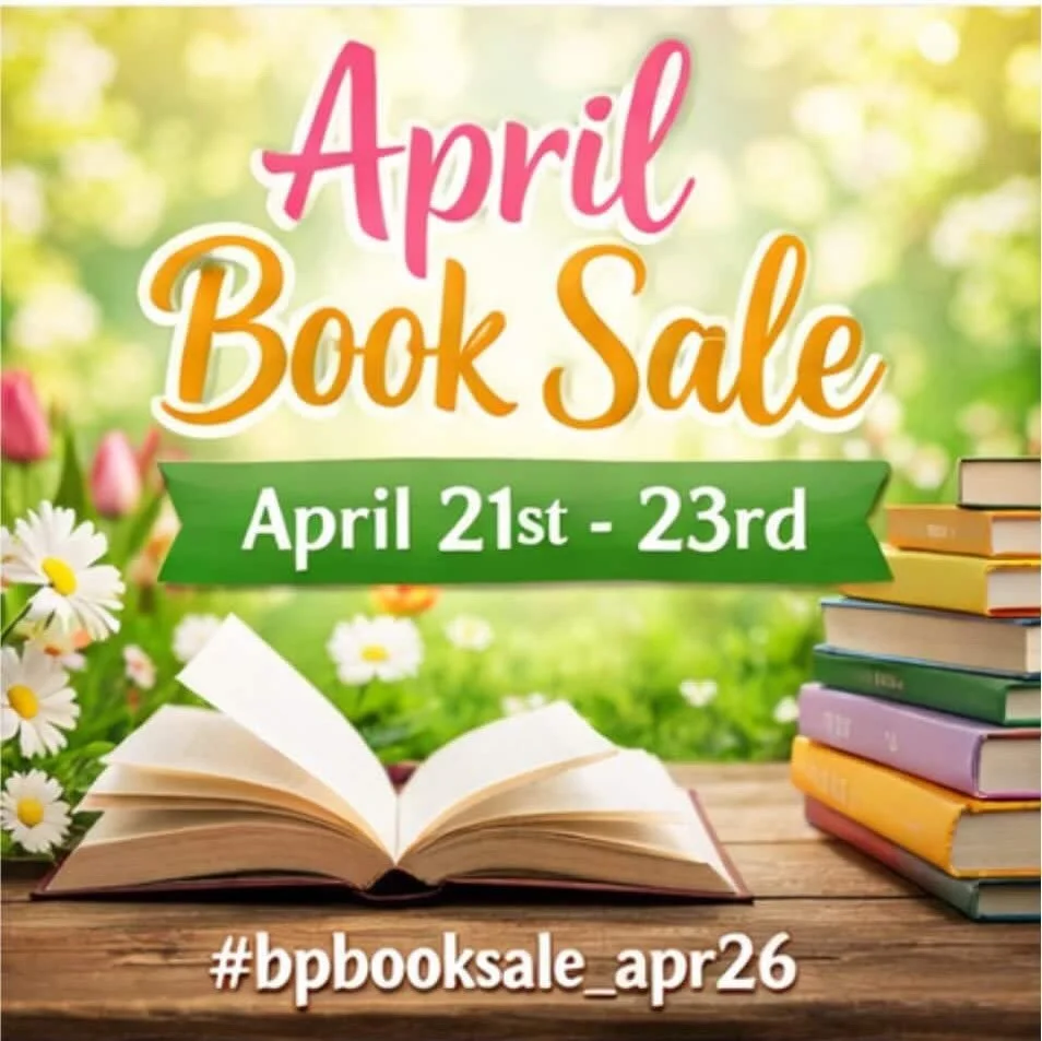 I always love being part of the monthly Books and Paper sale, which is coming this week!

Join all of these sellers April 21-23 for the #bpbooksale_apr26 sale:

@milk_and_honey_books 
@overflowbookshelf 
@sevenacresbooks 
@dustbunny_bookstore 
@wonde