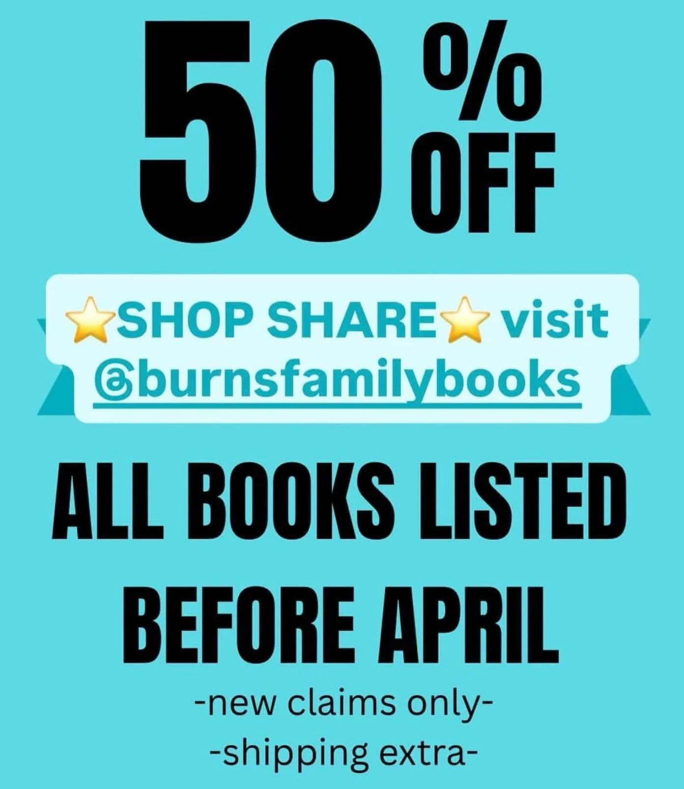 **Shop Share!** 

Such a great deal from @burnsfamilybooks !! This is a perfect time to build your library!