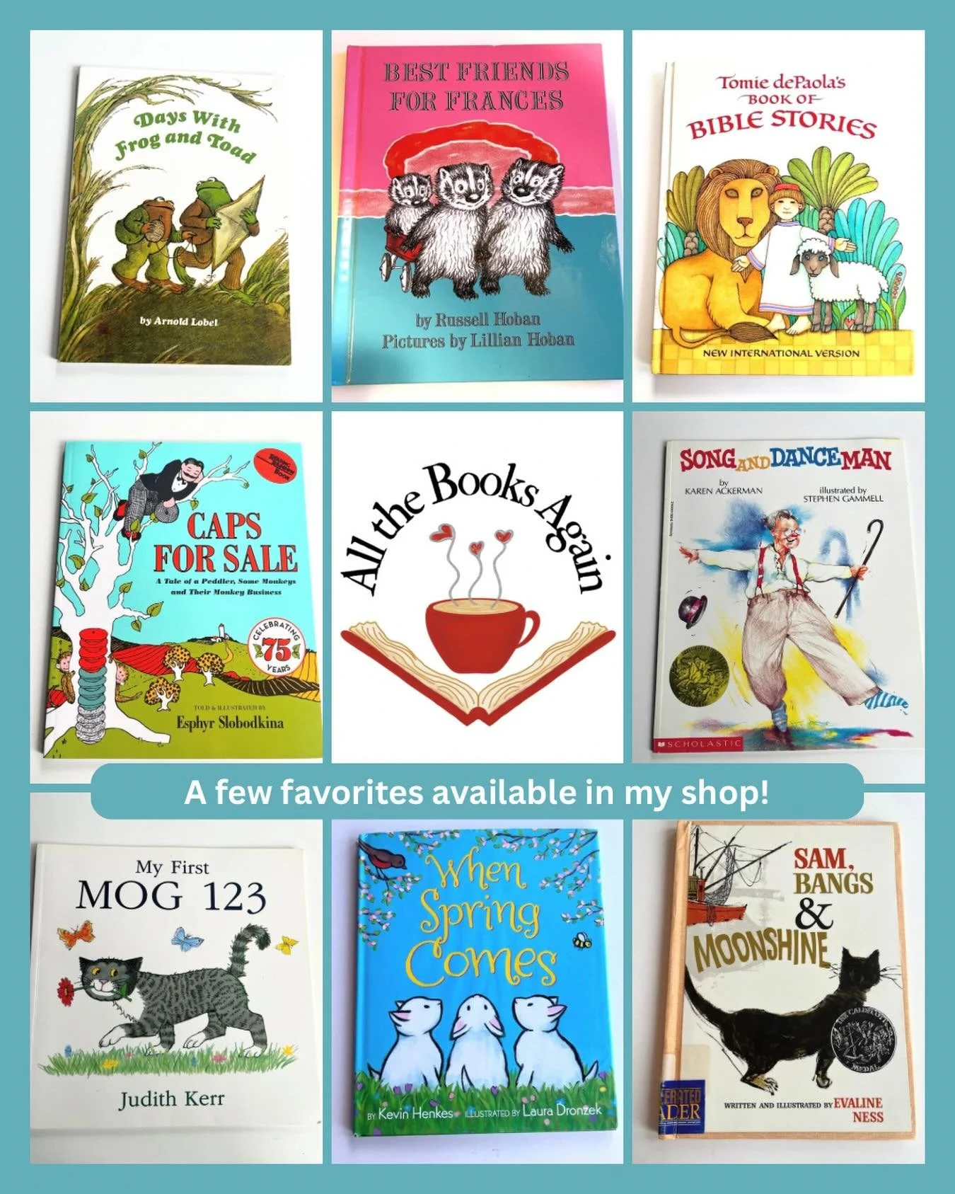 **Shop Share!**

Lovely books from @allthebooksagain I especially love that copy of Tomie dePaola&rsquo;s Bible Stories!