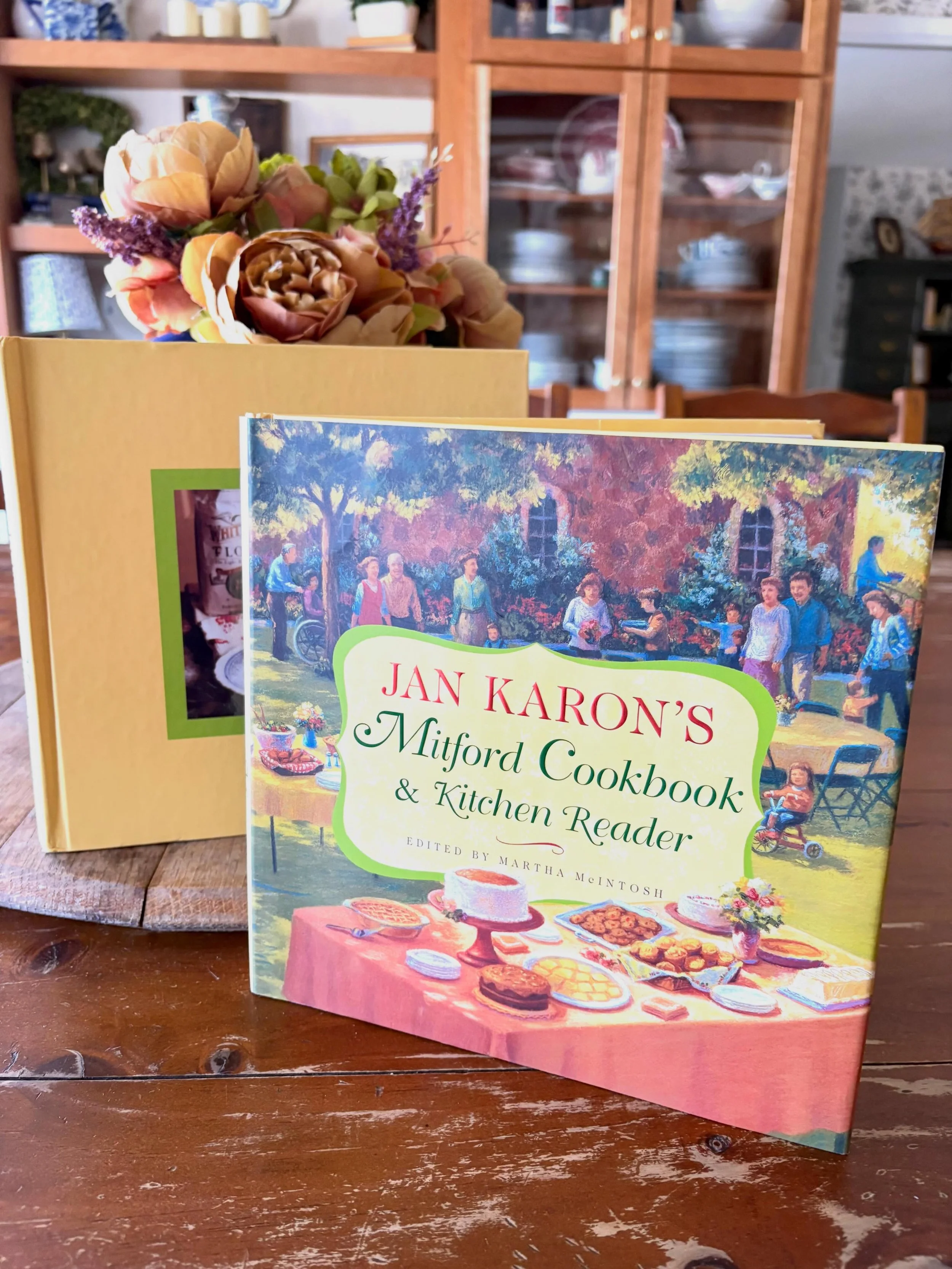 &ldquo;Jan Karon&rsquo;s Mitford Cookbook &amp; Kitchen Reader&rdquo; edited by Martha McIntosh, 2004

&ldquo;Millions of Mitford fans around the world will agree&mdash;it&rsquo;s easy to put on a pound or two reading a Mitford novel. Scene after sce