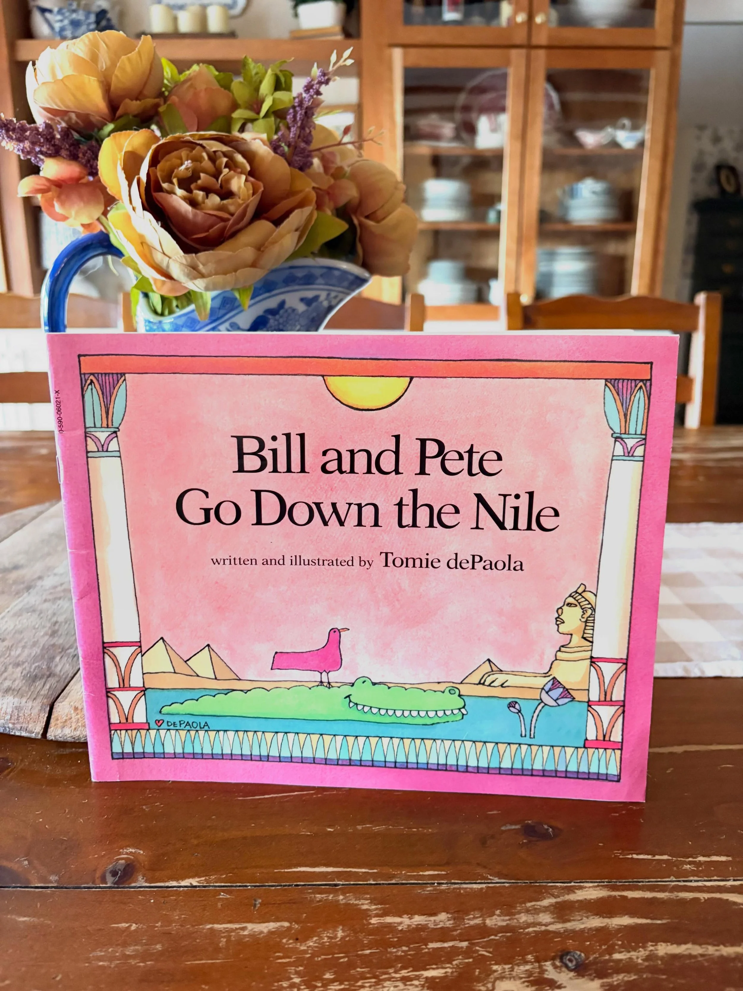&ldquo;Bill and Pete Go Down the Nile&rdquo; by Tomie dePaola, 1987

&ldquo;It&rsquo;s a new school year, as William Everett Crocodile and his trusty friend and toothbrush, Pete, prepare for a class trip down the Nile.

They&rsquo;re ready for the my