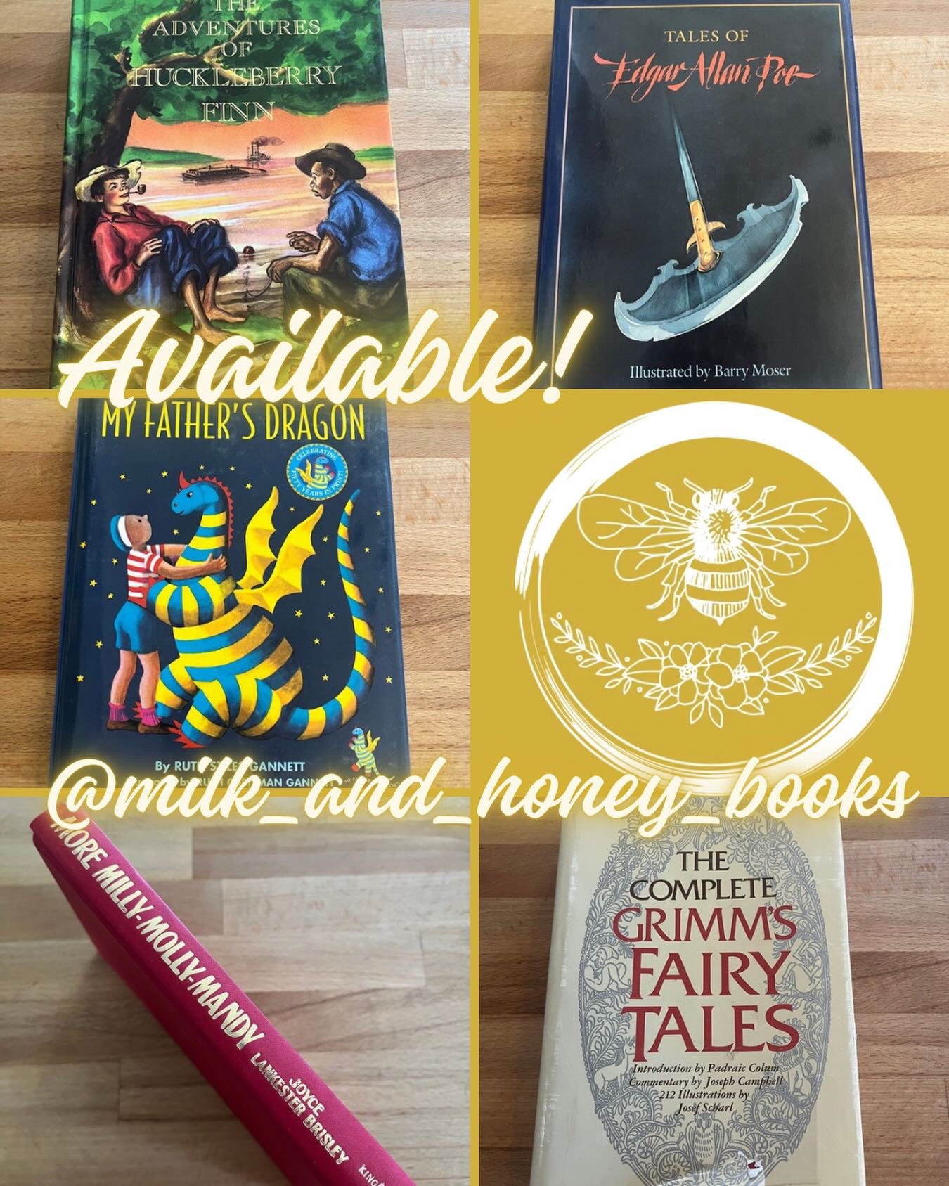 **Shop Share!**

@milk_and_honey_books has some wonderful books available right now! Hurry over and snatch them up!