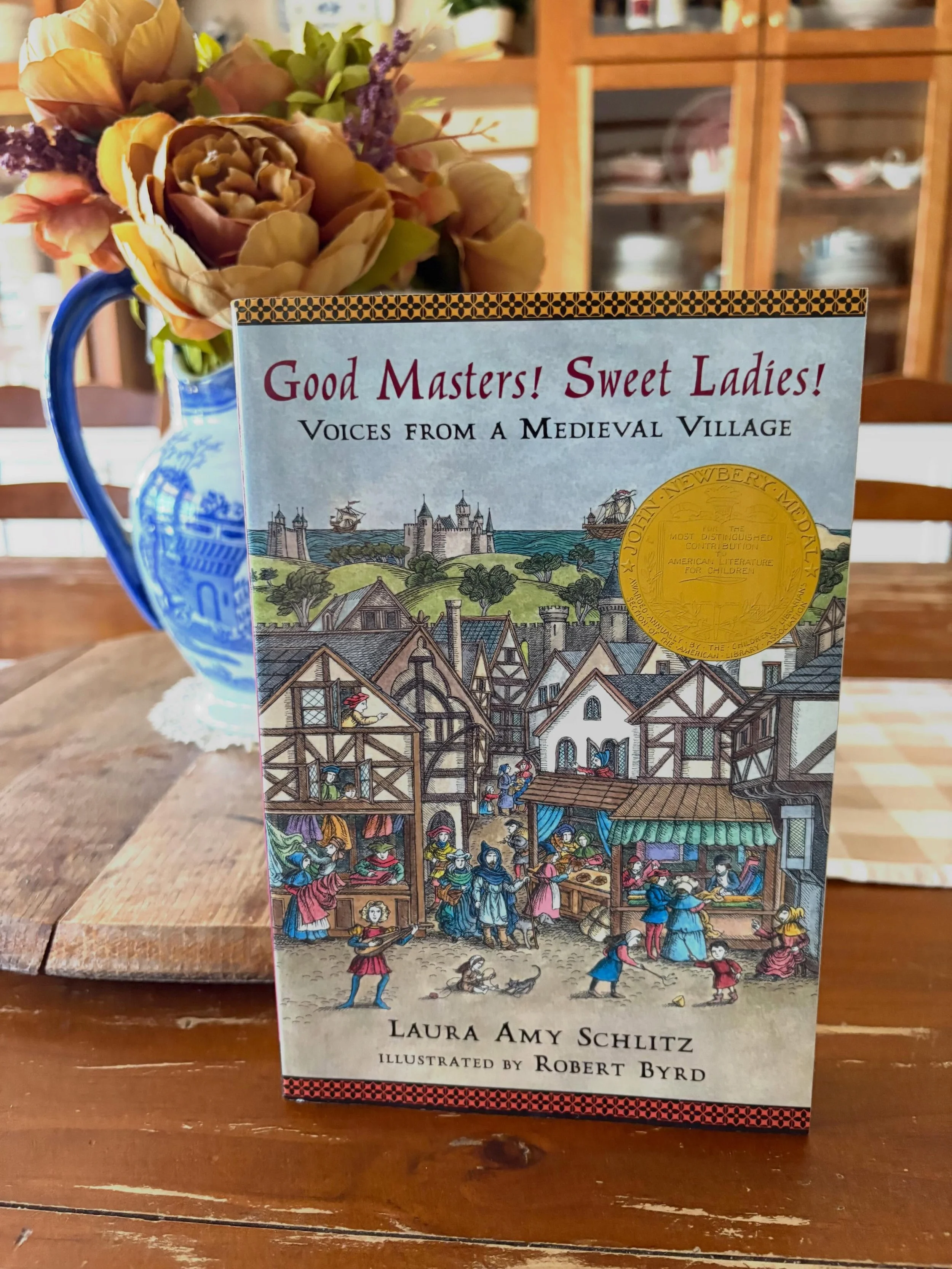 &ldquo;Good Masters! Sweet Ladies! Voices from a Medieval Village&rdquo; by Laura Amy Schlitz, 2007

&ldquo;Step back to medieval 1255 England and meet 22 villagers, illustrated in pen and ink, inspired by the Munich-Nuremberg manuscript, an illumina