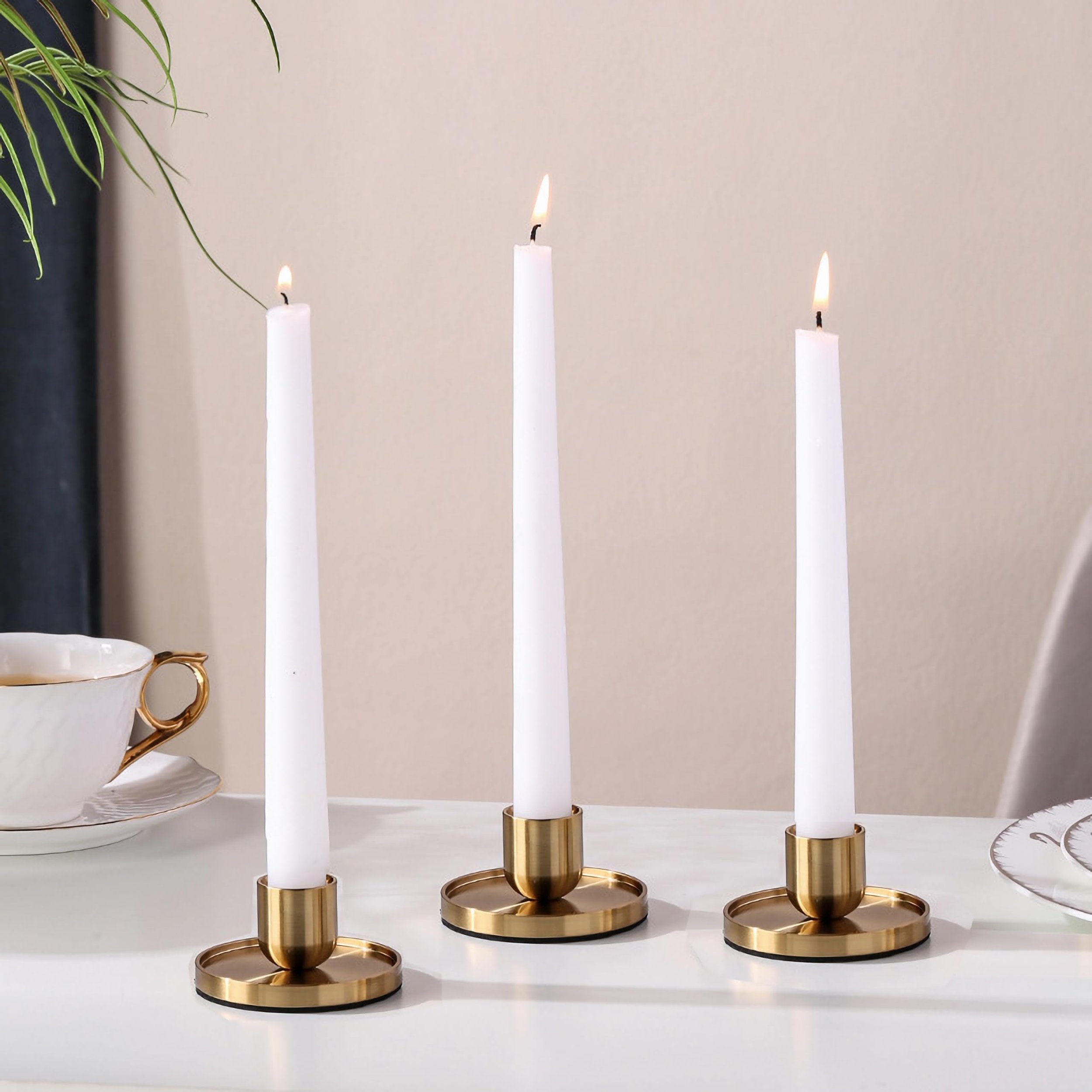 Gold Taper Candle Holder