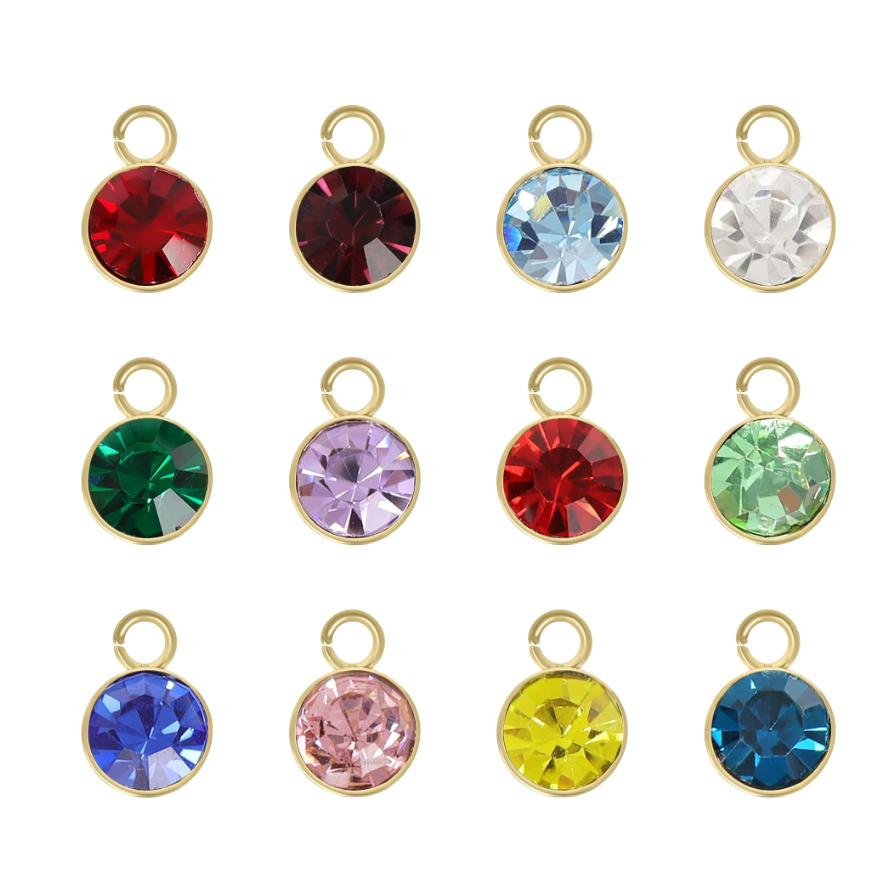 Gold Gems: Dark Red, Burgundy, Light Blue, White, Emerald, Purple, Light Red, Light Green, Blue, Pink, Yellow, Teal