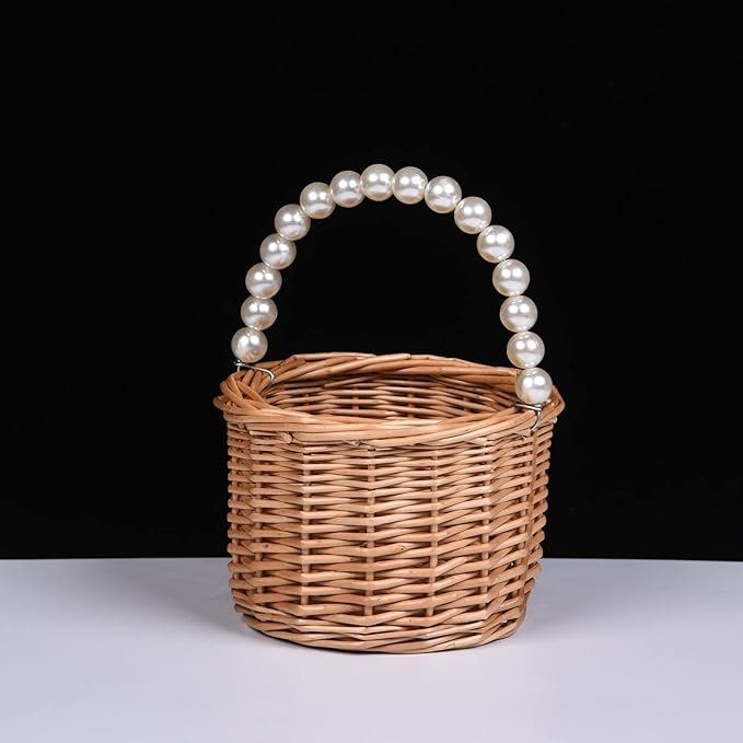 Wicker Flower Girl Basket