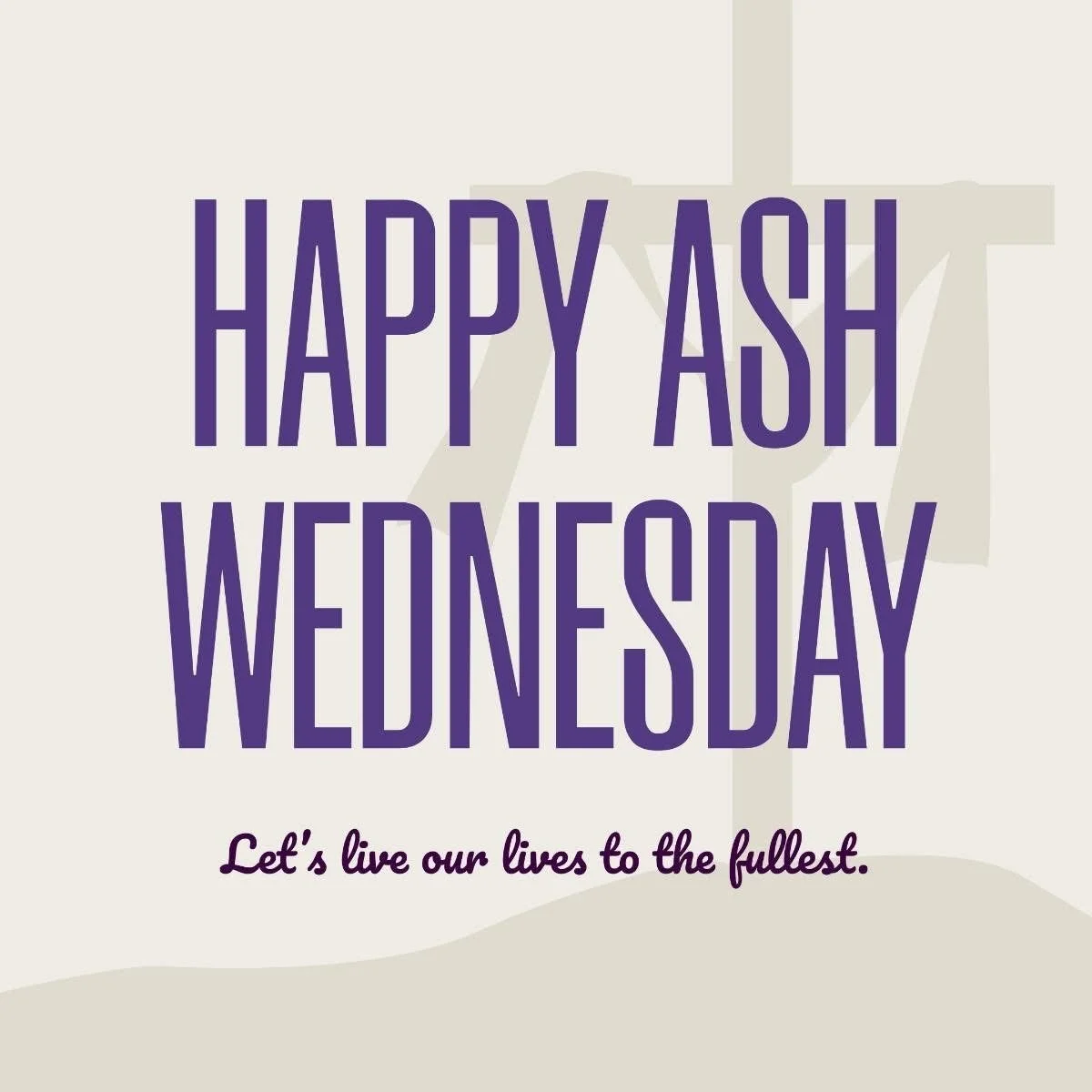 Happy Ash Wednesday