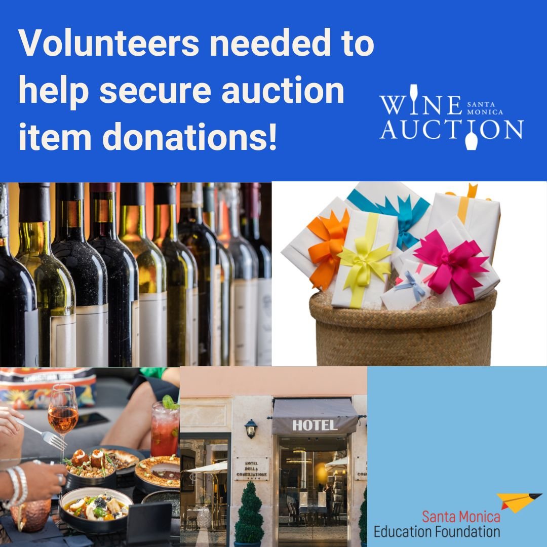 Wine Auction Volunteers Needed