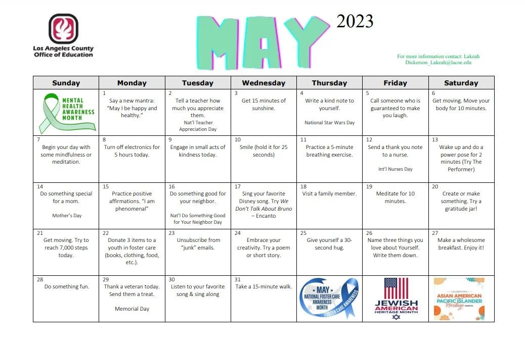 May is Mental Health Awareness Month