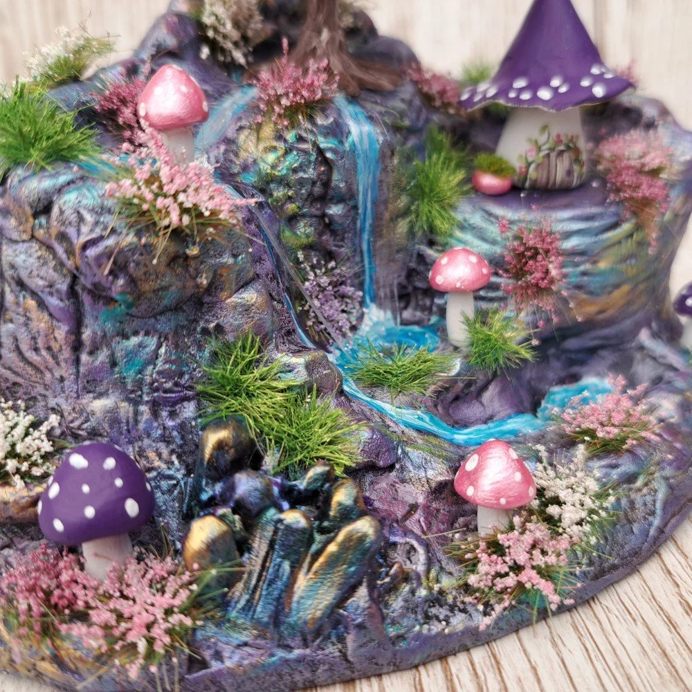 Whimsical Fantasy Landscape - Miniature Ornament — Dew Drop Crafts