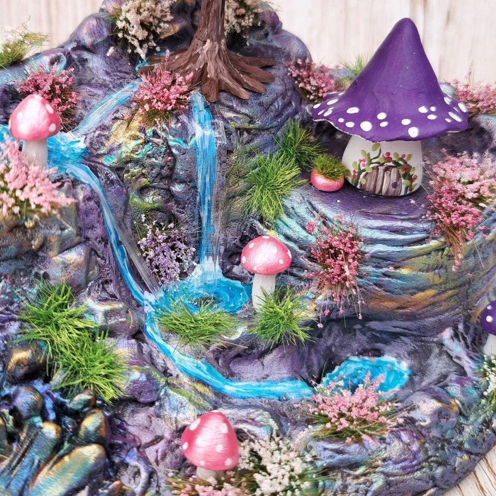 Whimsical Fantasy Landscape - Miniature Ornament — Dew Drop Crafts
