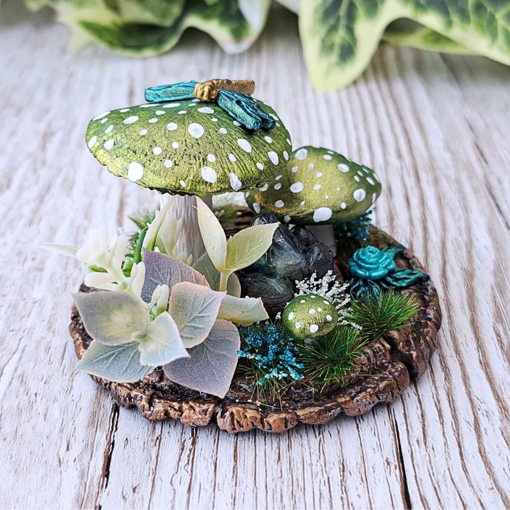 Triple metallic green mushroom ornament (4).jpg