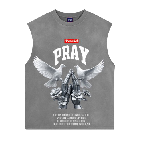 PRAY ACID WASHED SLEEVELESS