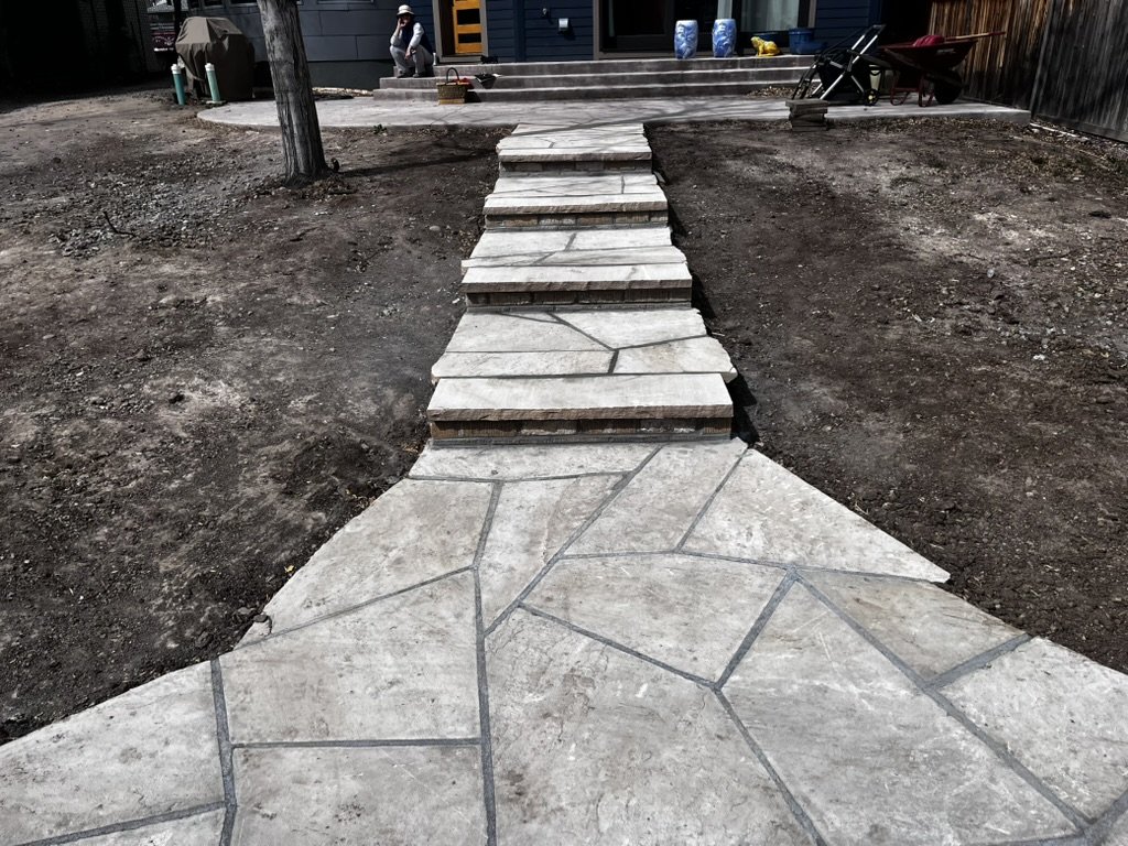 Native habitat garden installation