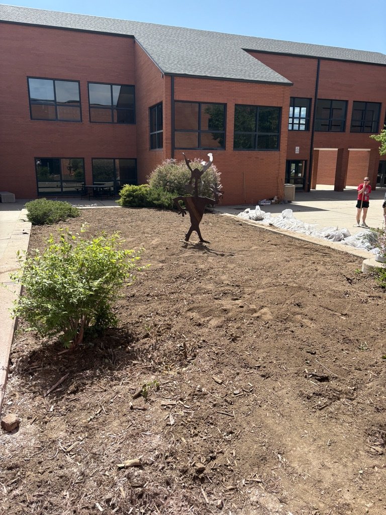 Pollinator garden installation