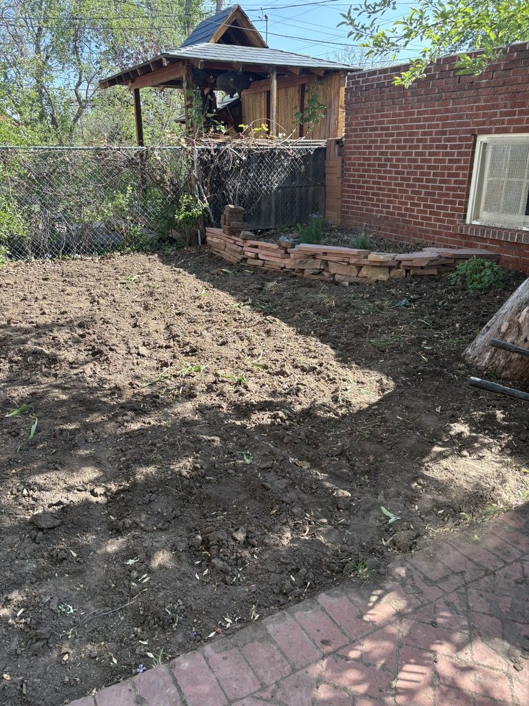 pollinator garden installation