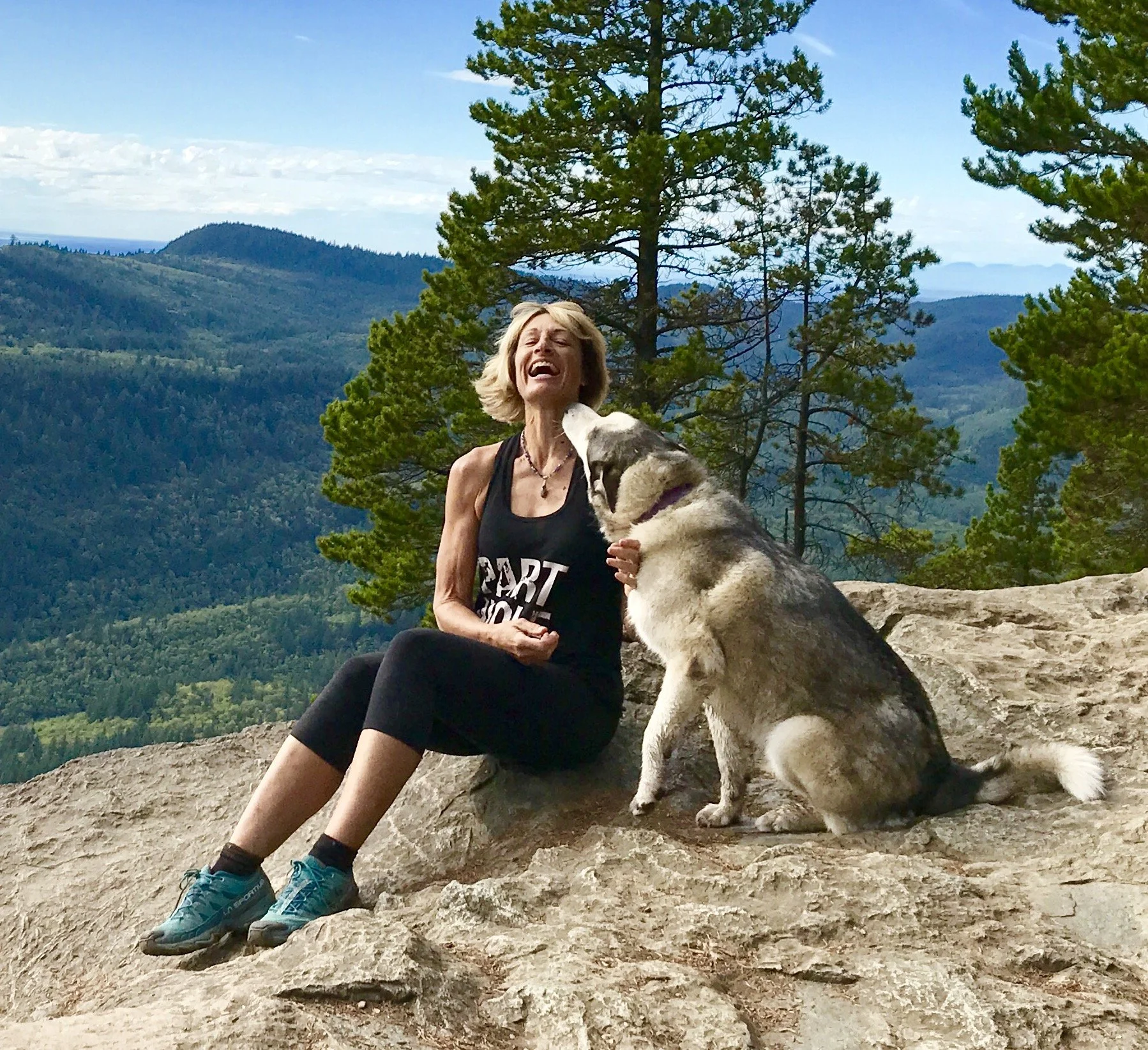 I have 2 huskies, Zelda & Stella